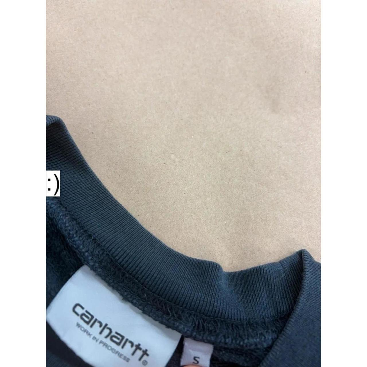 Carhartt Logo Crewneck Sweatshirt – Navy Blue (Size S) image 6