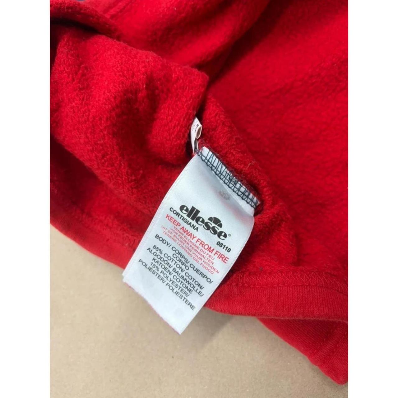 Ellesse 1/4 Zip Sweatshirt – Navy / White / Red – Colorblock – Size XS image 6