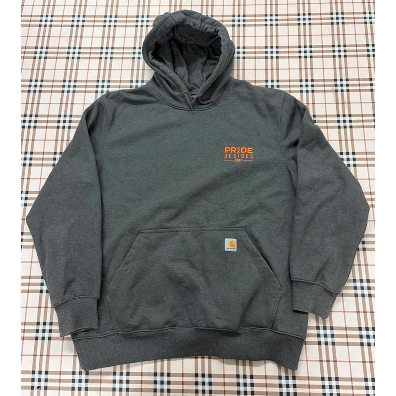 Carhartt Rain Defender Grey Hoodie Pride Decides Print XL