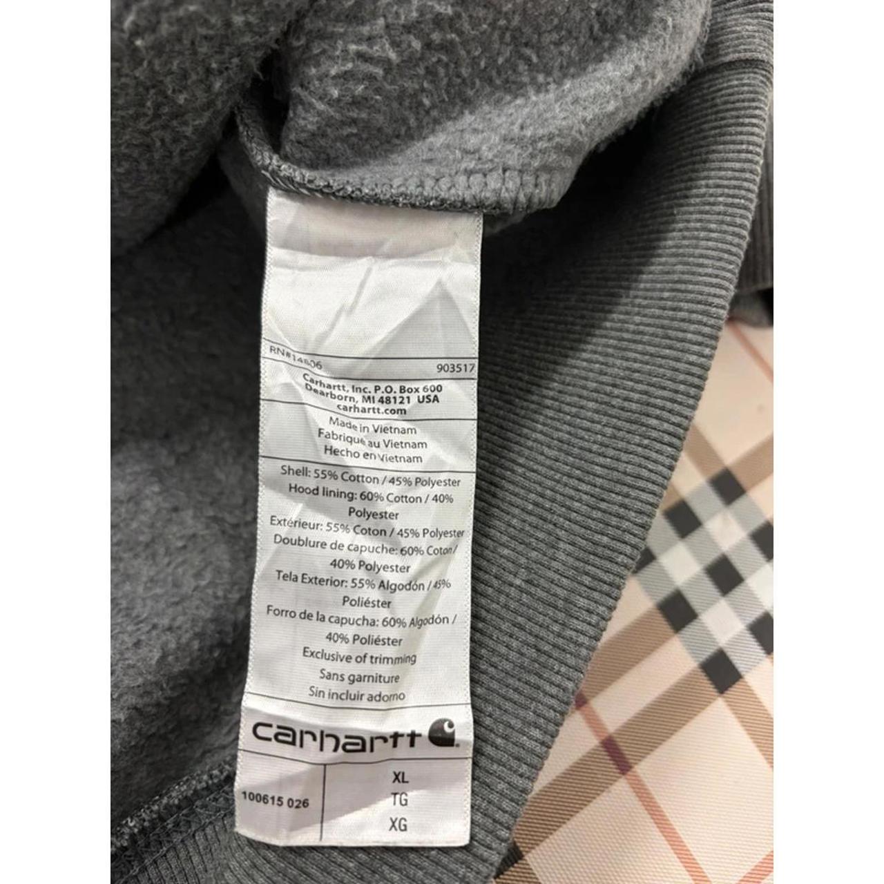 Carhartt Rain Defender Grey Hoodie Pride Decides Print XL image 8