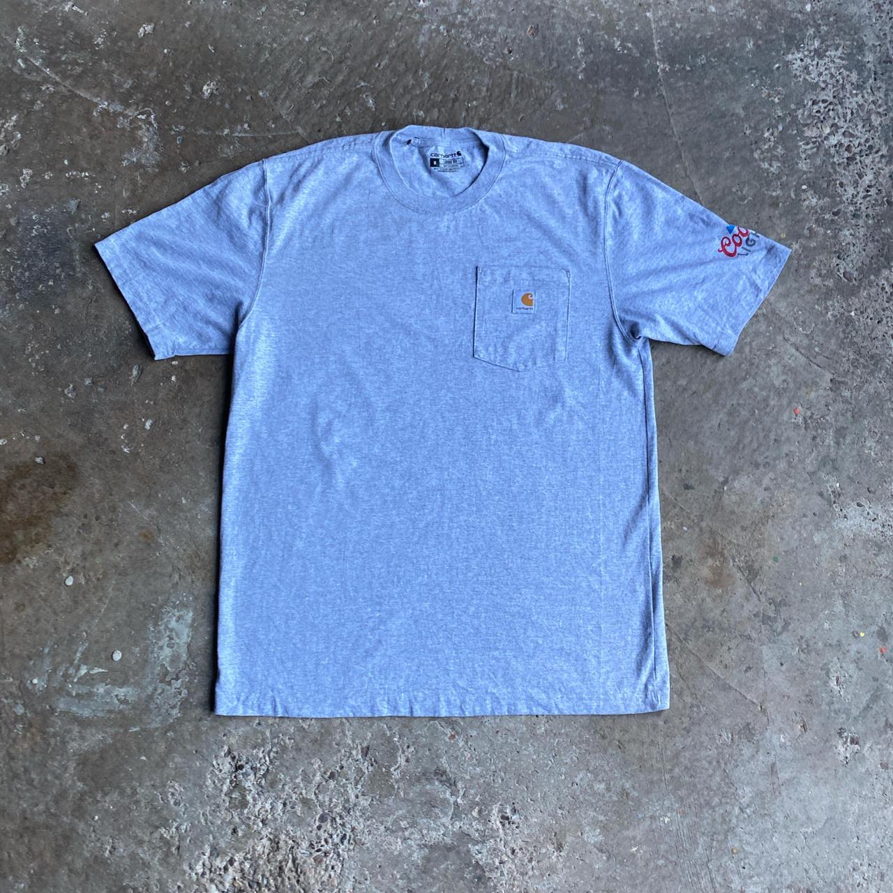Grey Carhartt Coors Light Pocket T-Shirt - M