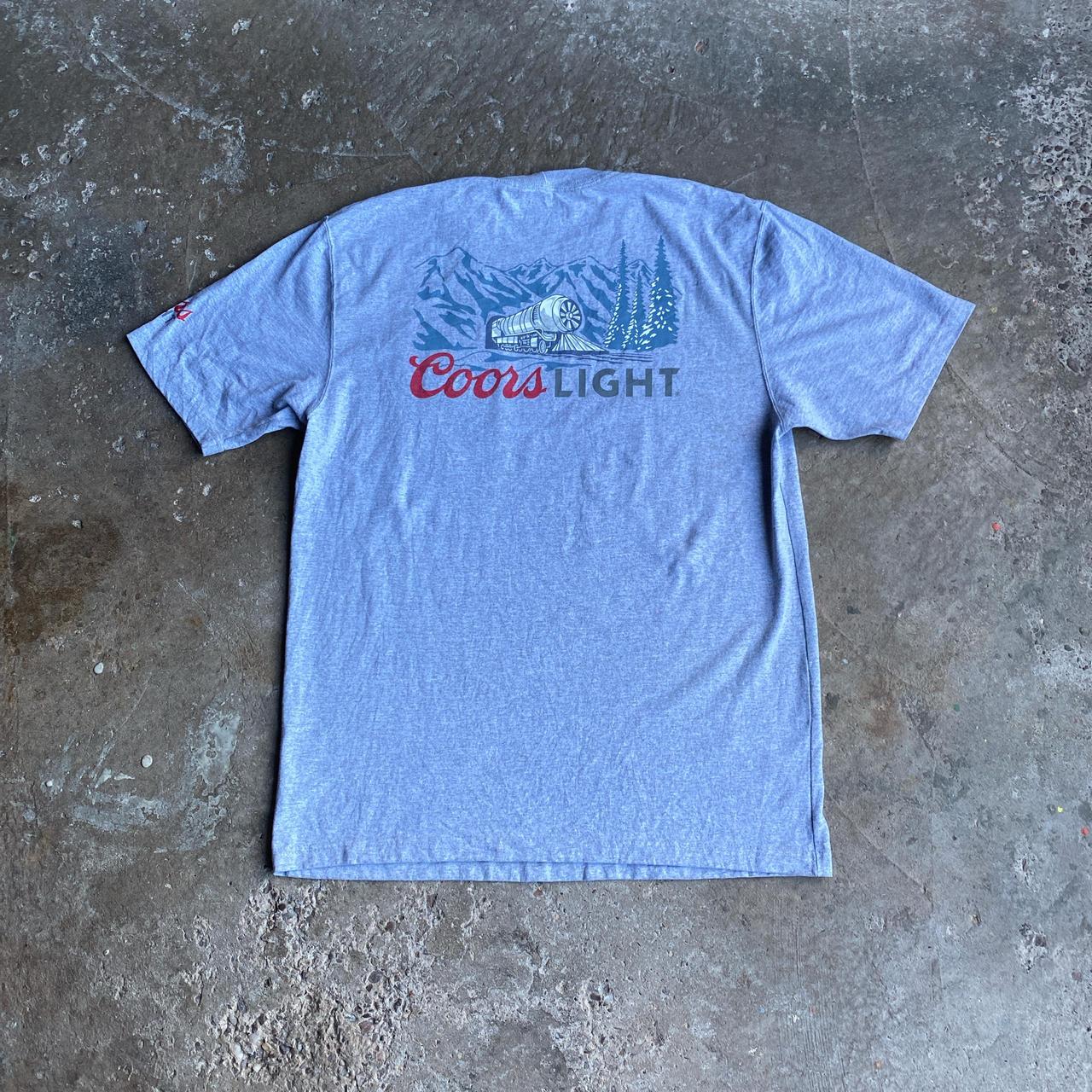 Grey Carhartt Coors Light Pocket T-Shirt - M image 4