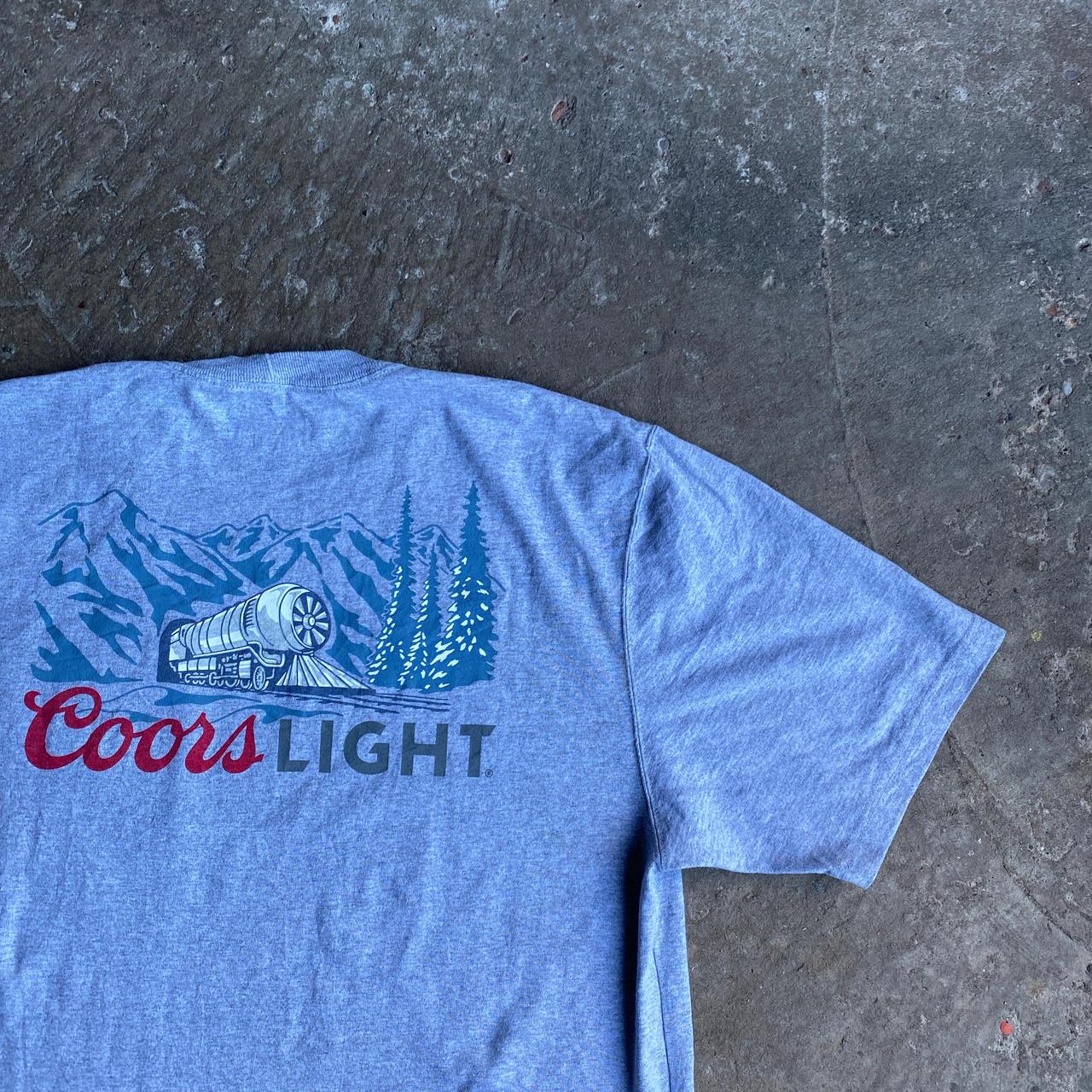 Grey Carhartt Coors Light Pocket T-Shirt - M image 5