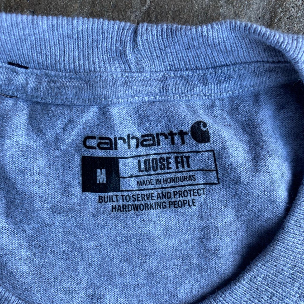 Grey Carhartt Coors Light Pocket T-Shirt - M image 6