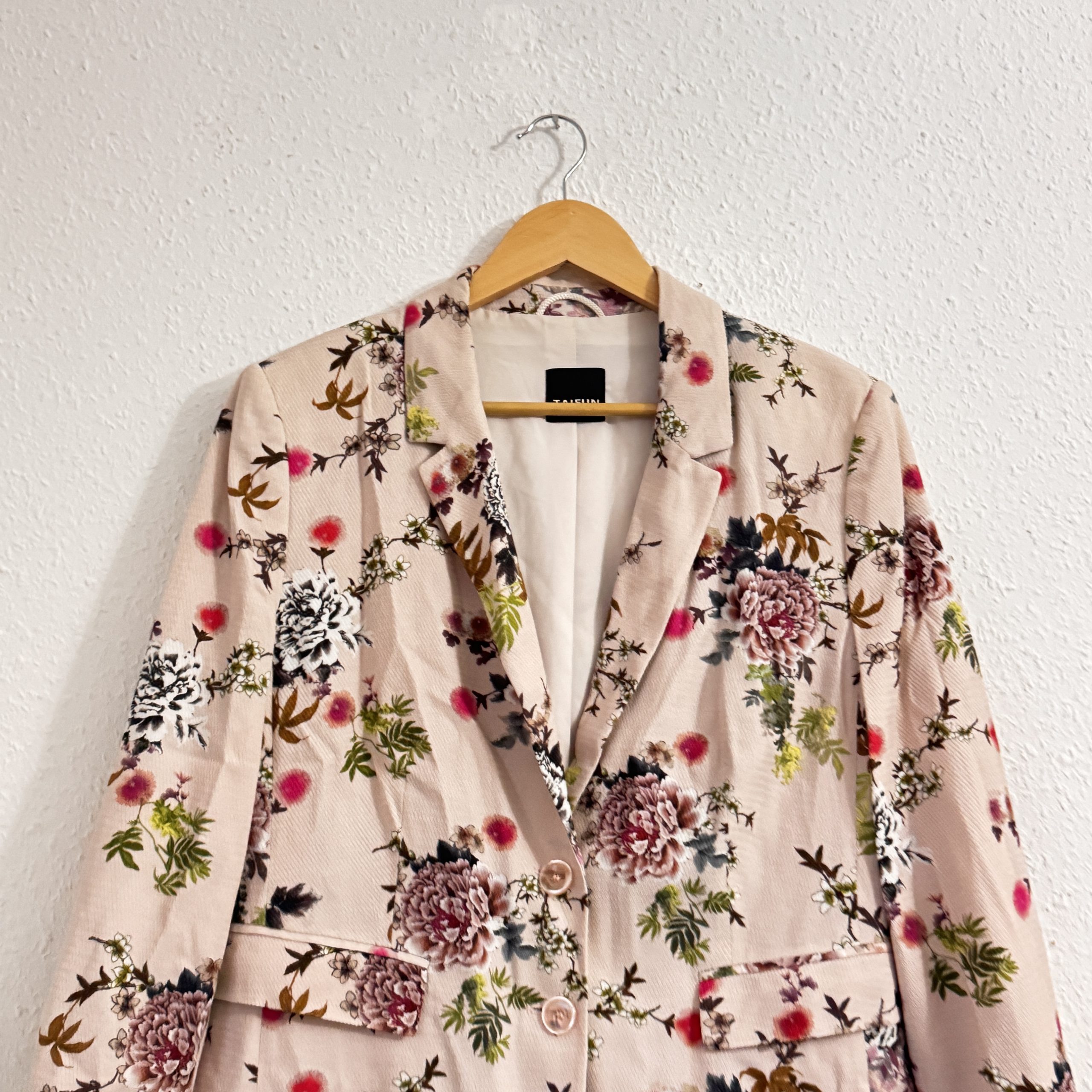 Taifun Pink Floral Blazer Jacket Medium Elegant 2308 image 3
