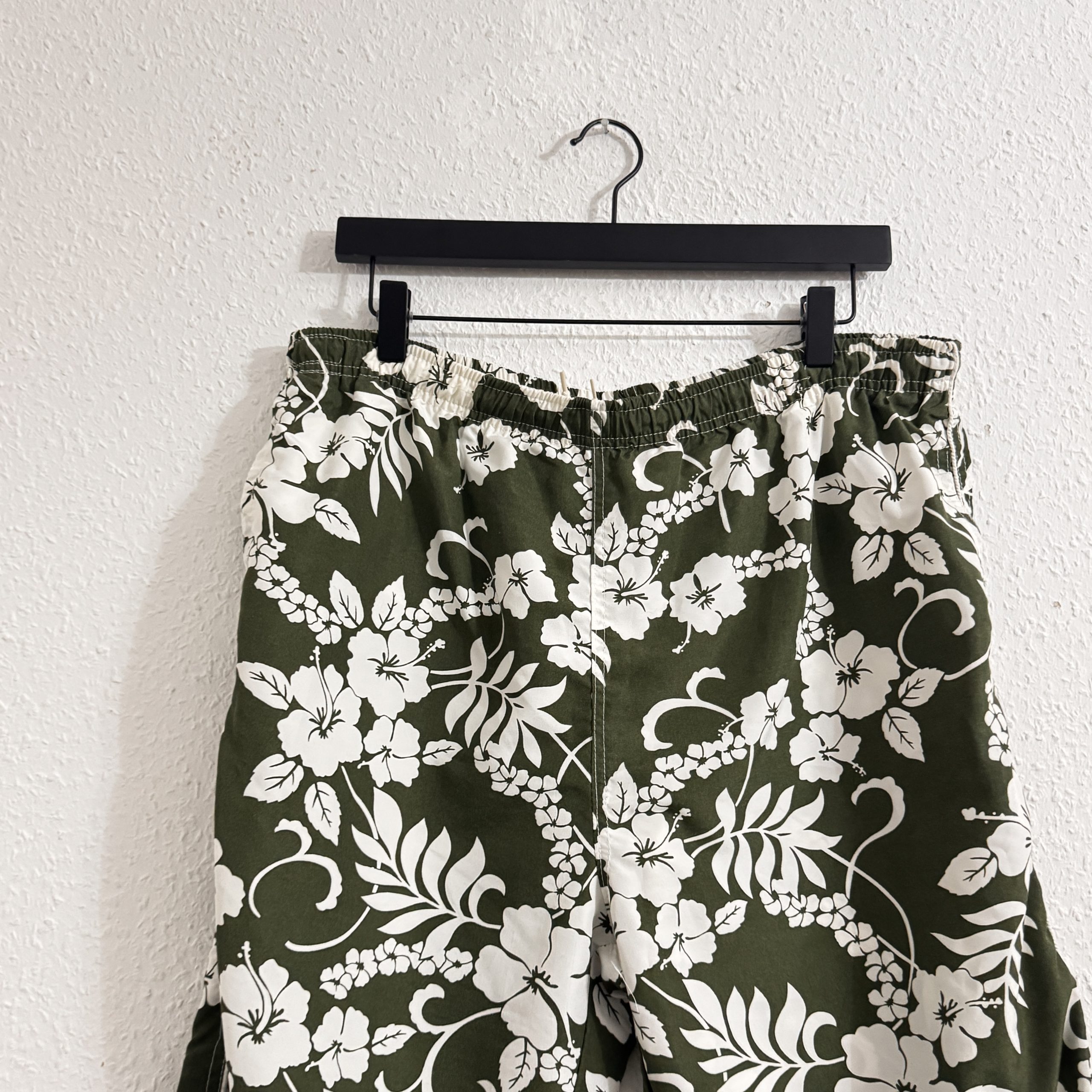 Mey Lon Mey Green & White Floral Print Casual Trousers XXL 2312 image 2