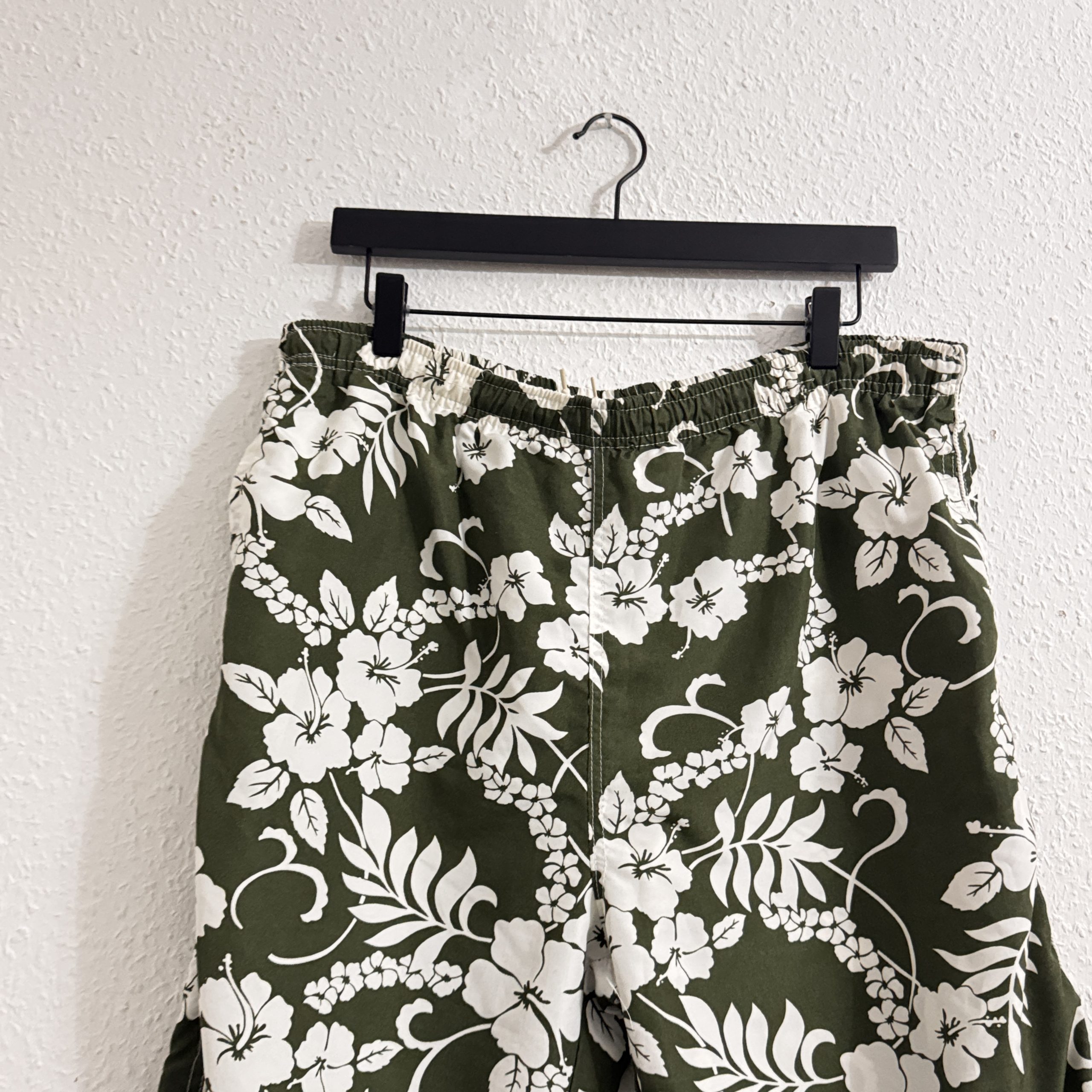 Mey Lon Mey Green & White Floral Print Casual Trousers XXL 2312 image 3
