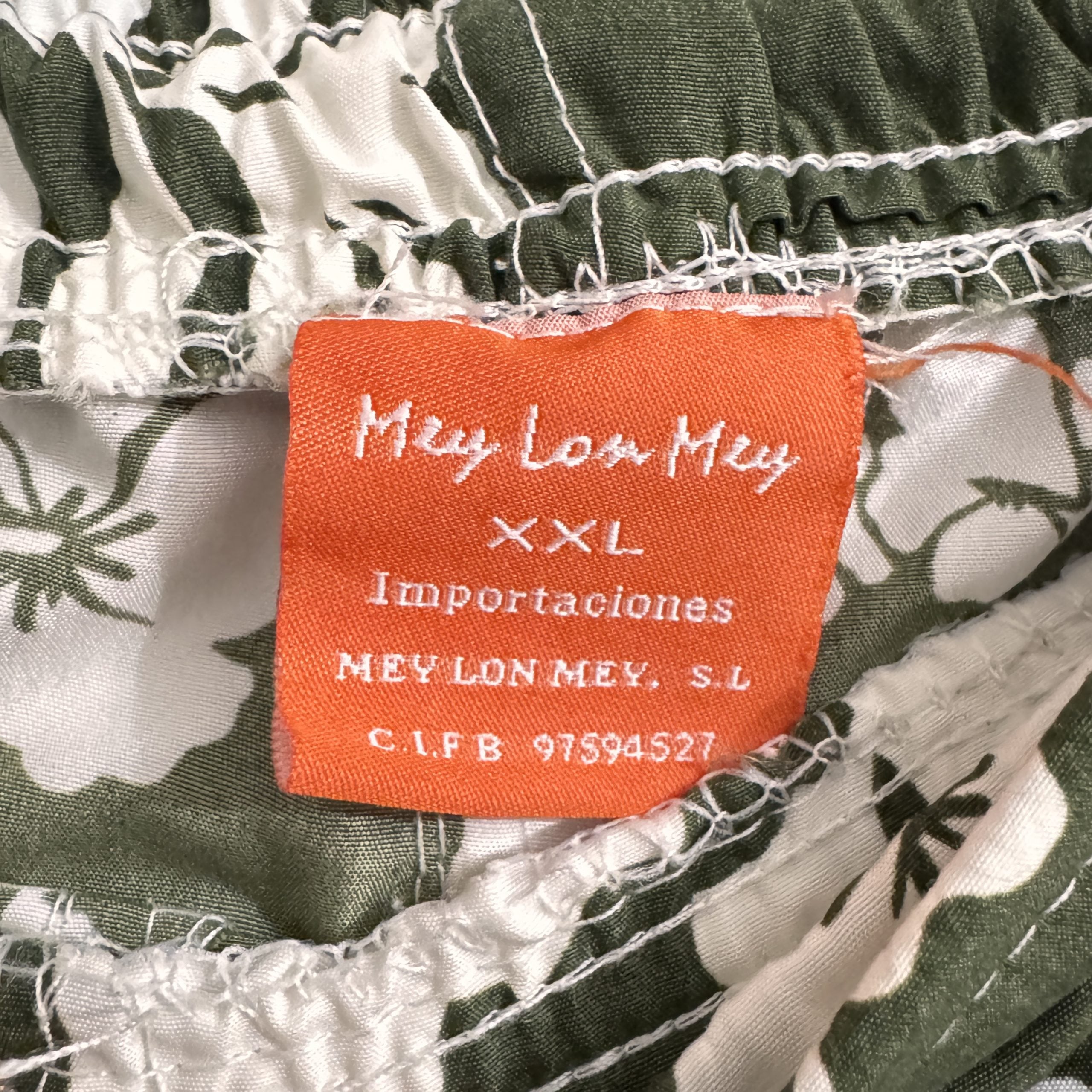Mey Lon Mey Green & White Floral Print Casual Trousers XXL 2312 image 5