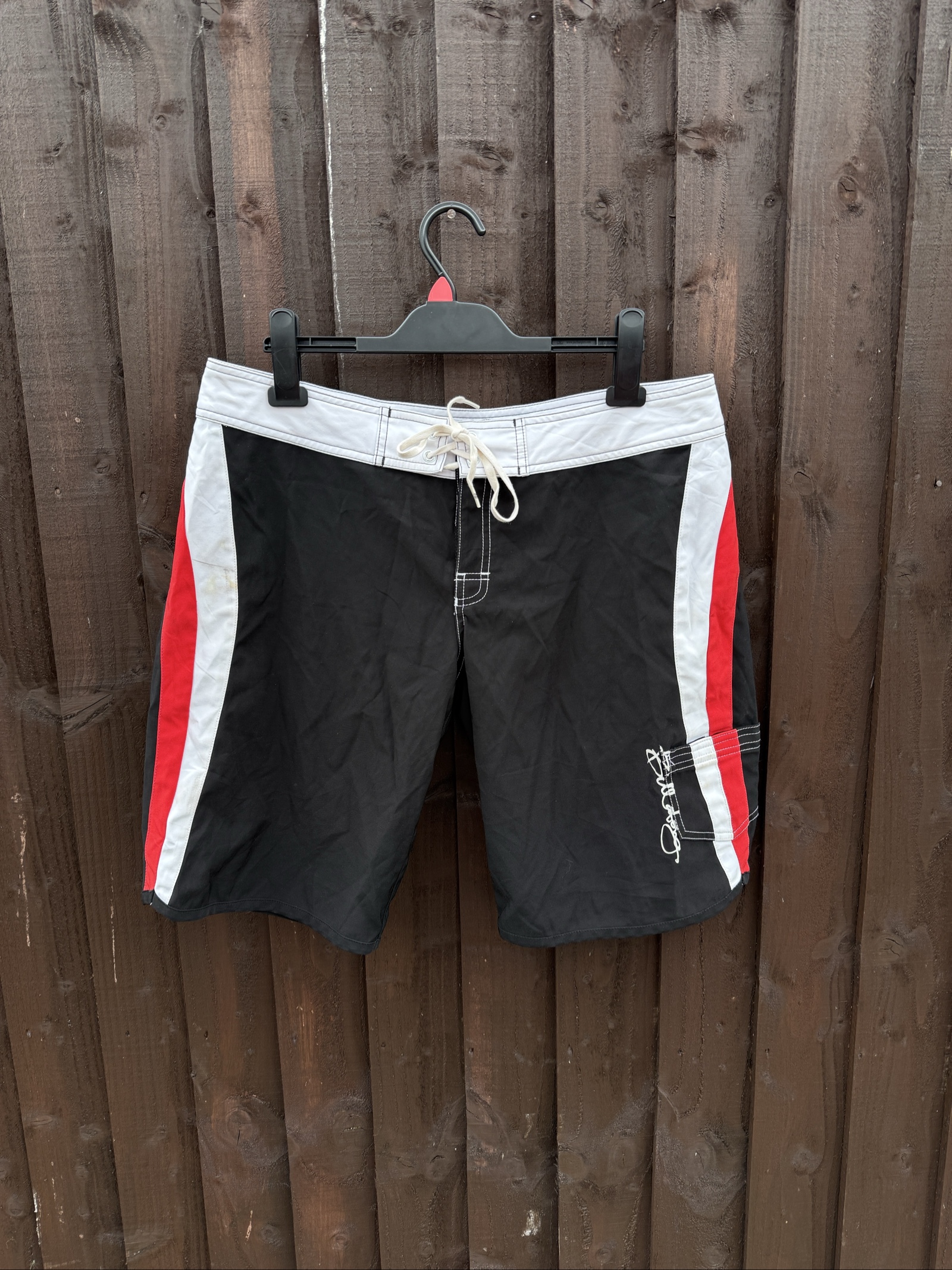 Billabong Black, White & Red Board Shorts