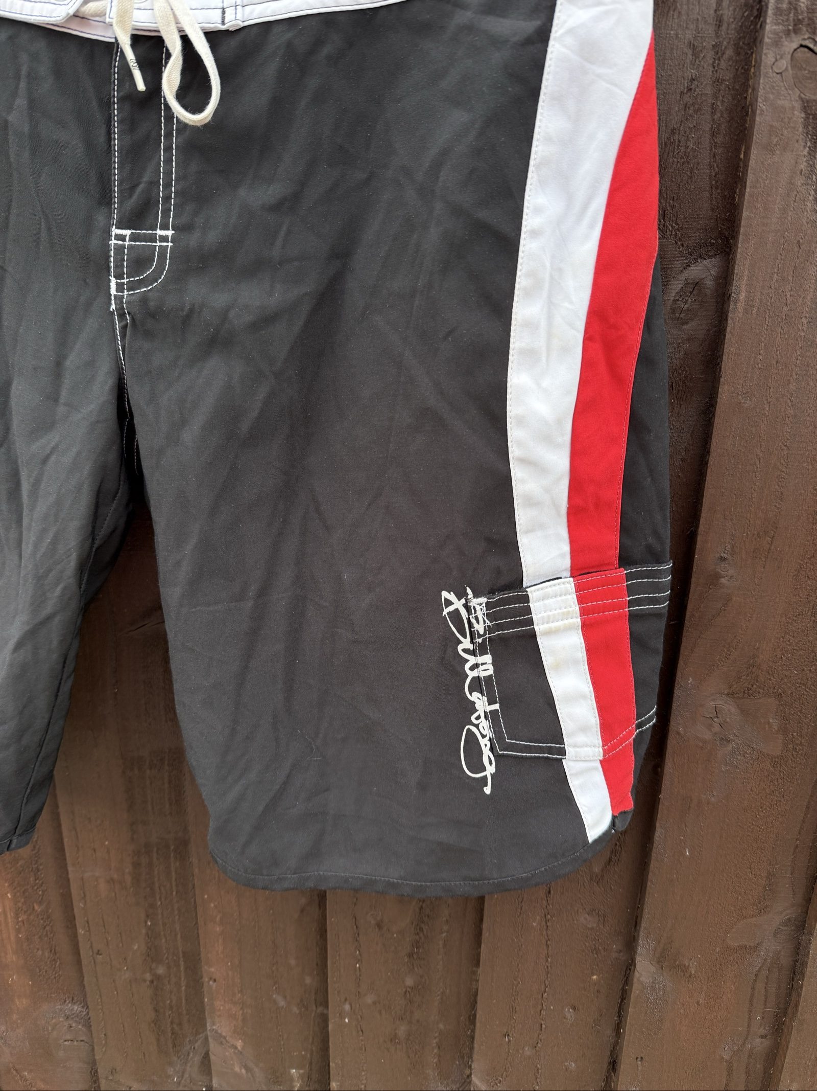 Billabong Black, White & Red Board Shorts image 2