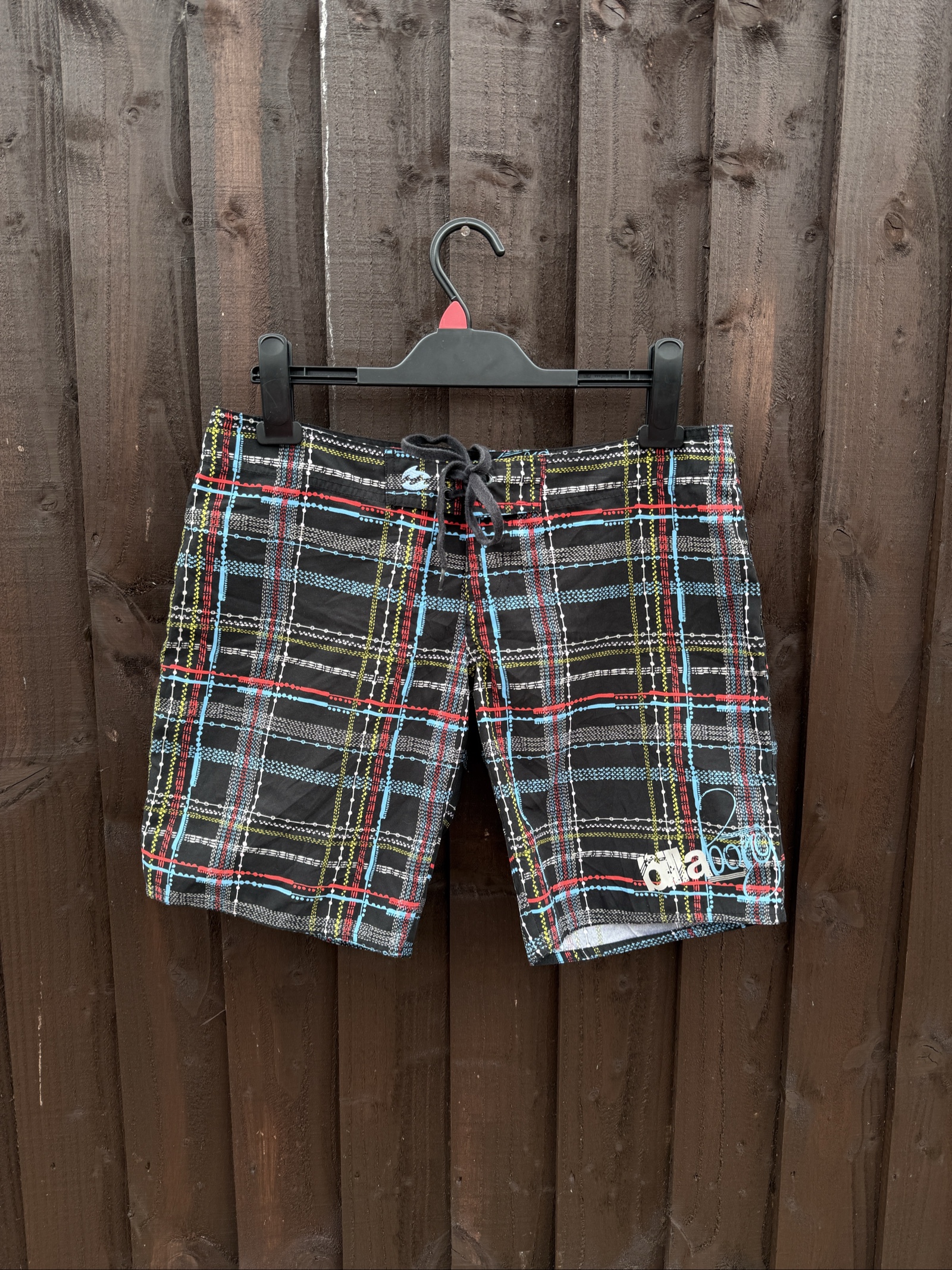 Billabong Black Multi Check Board Shorts
