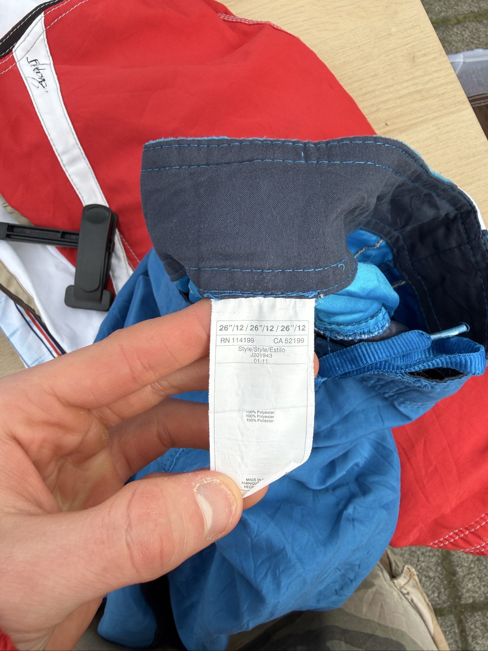 Quiksilver Blue & Grey Men's board Shorts image 5
