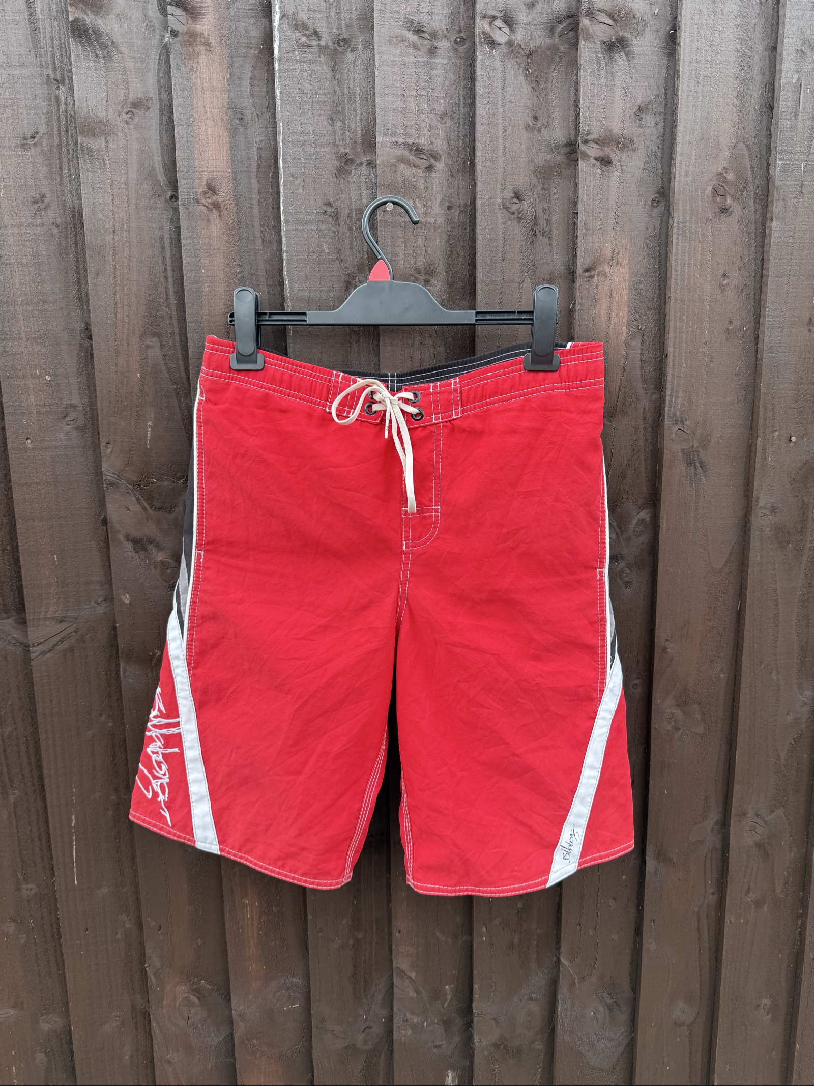 Billabong Red & White Board Shorts