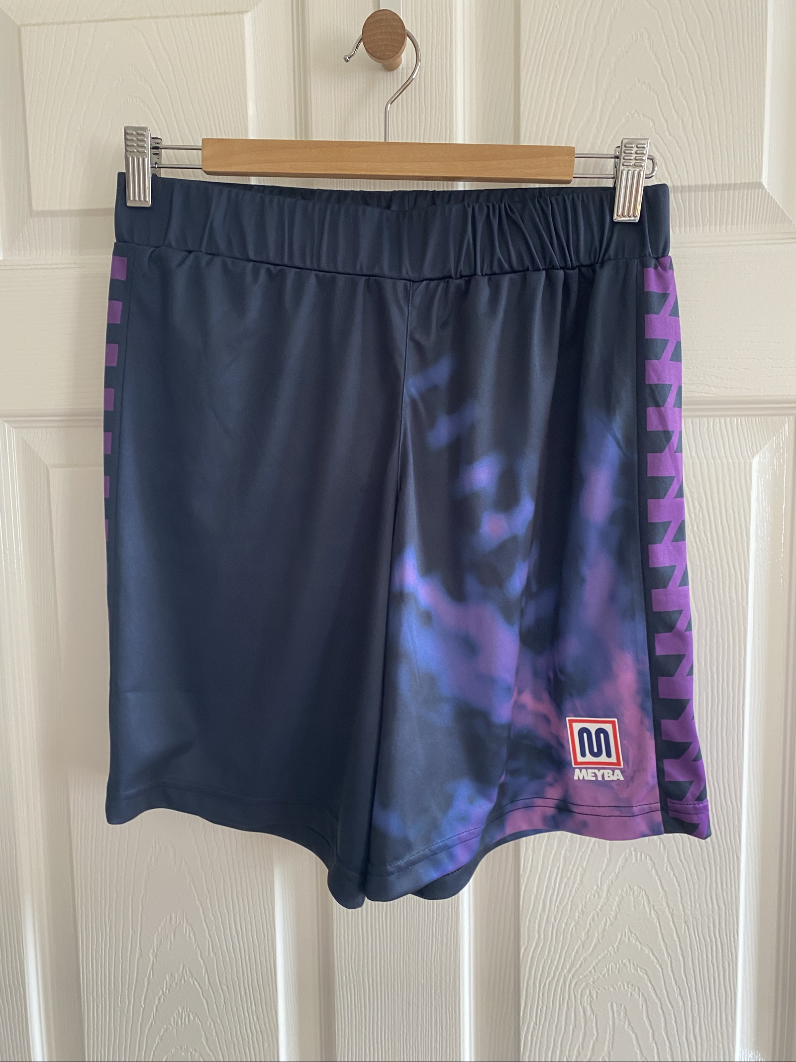 Meyba Navy & Purple Print Sports Shorts - Size S image 6