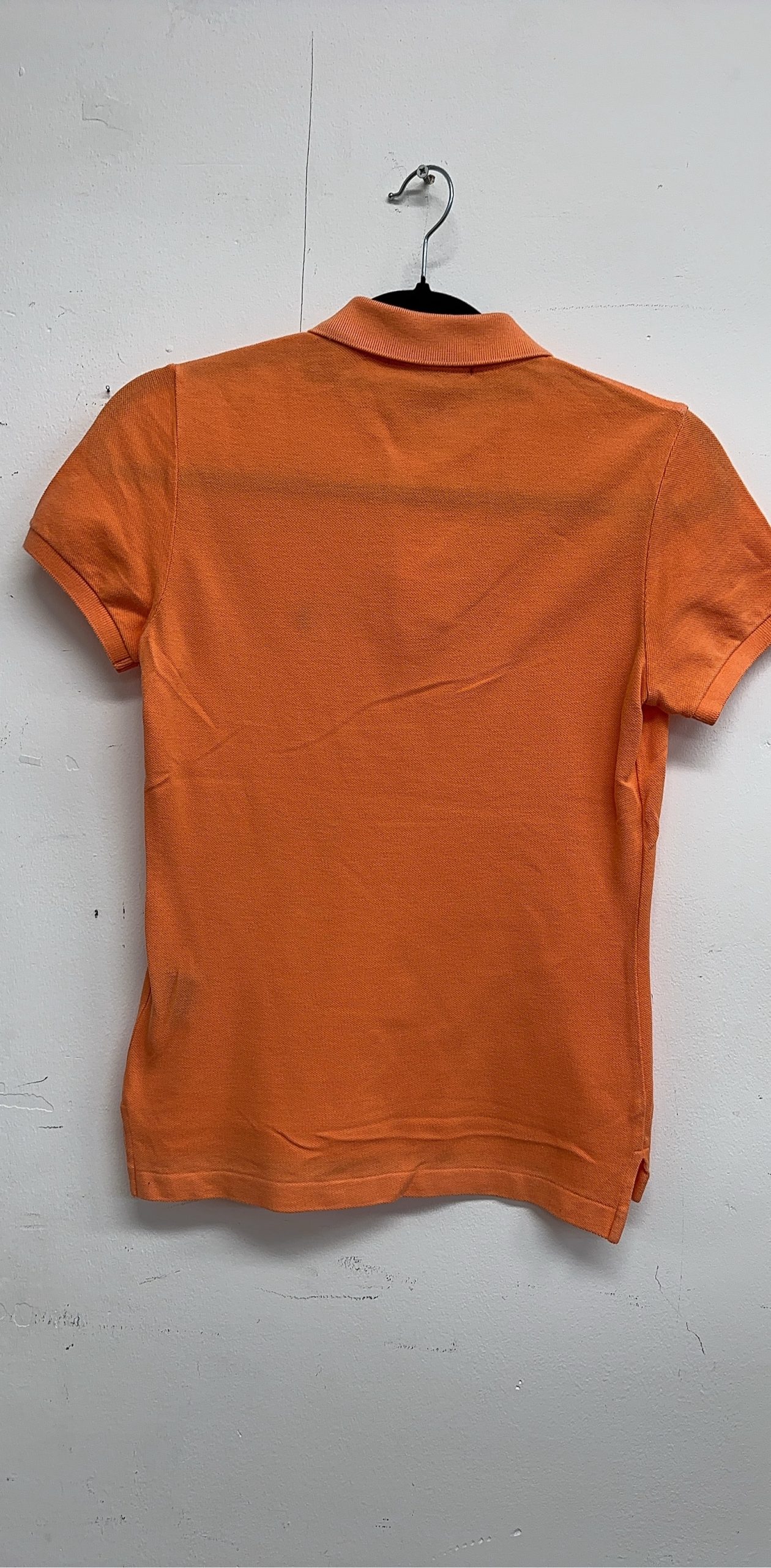 Ralph Lauren Orange Polo Shirt Small Green Logo image 4