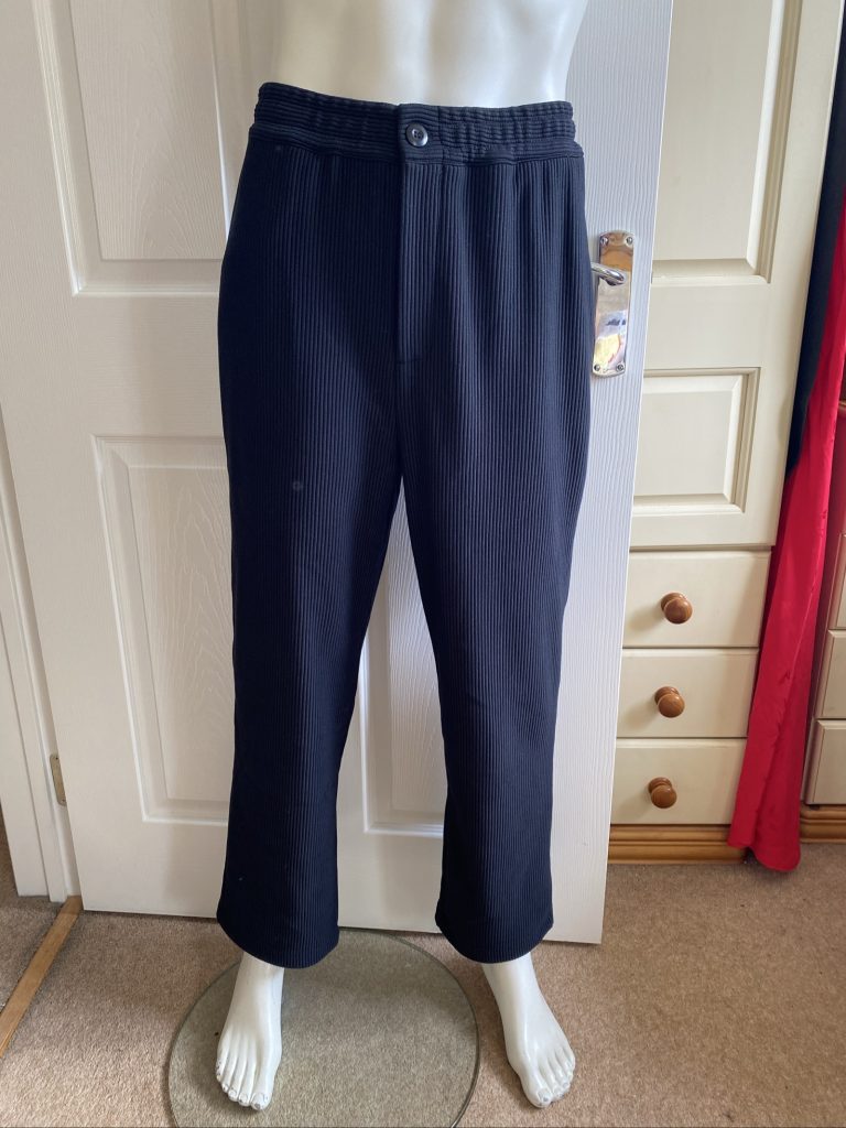 Jack & Jones Black Ribbed Trousers - Size S