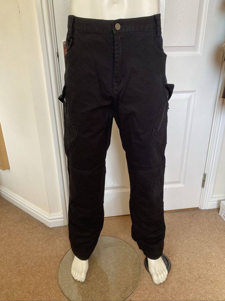 Black Cargo Work Trousers - W36 L32
