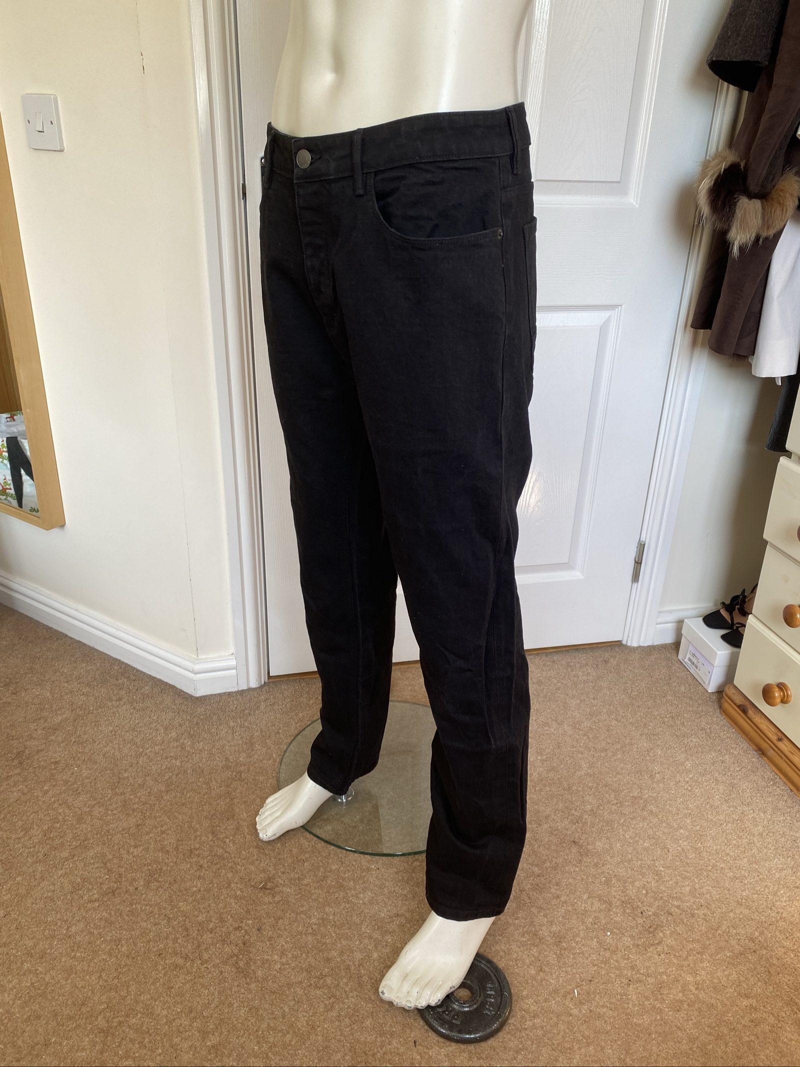 Burton Stretch Slim Fit Black Jeans - Size 34R image 2