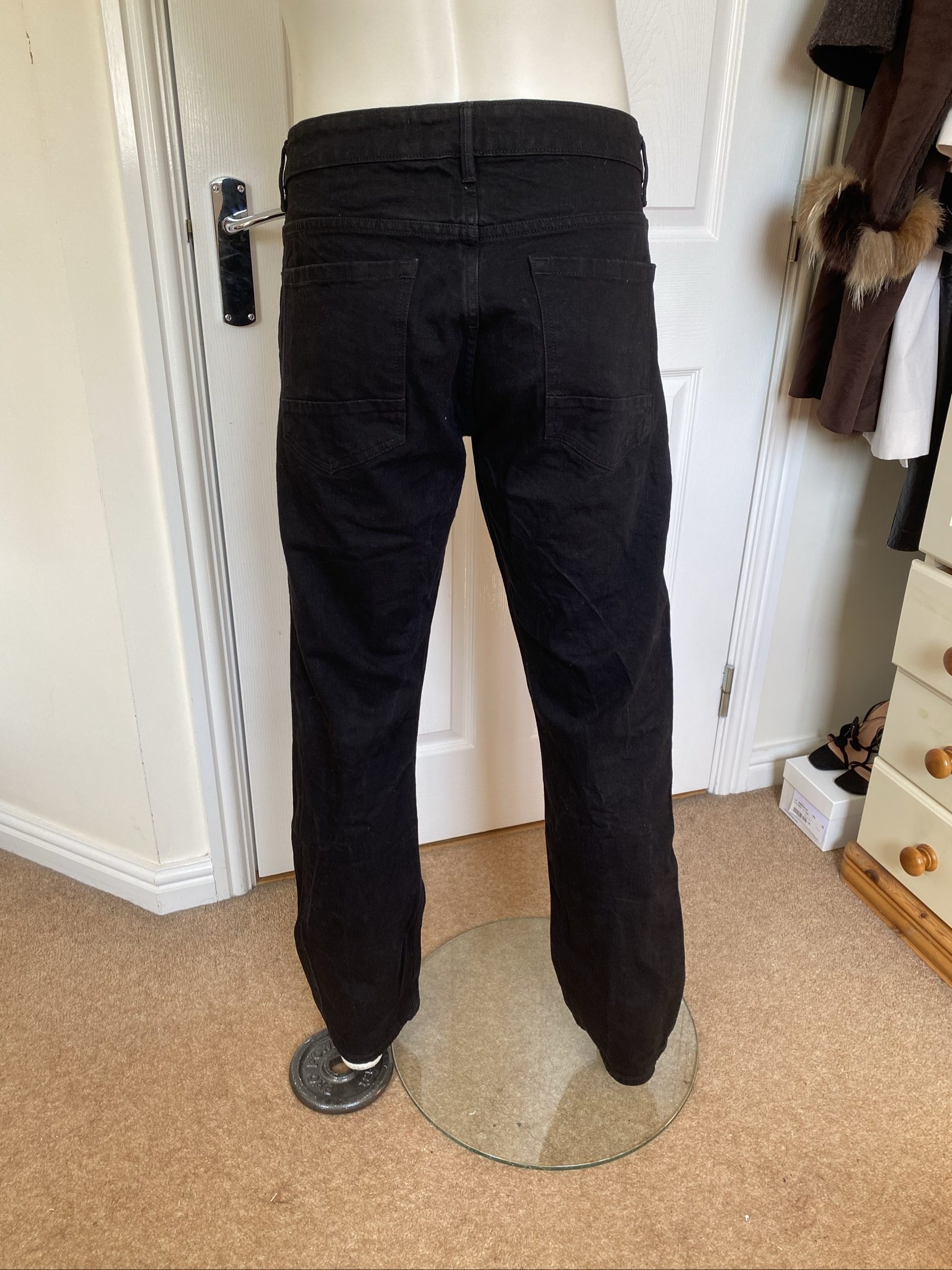 Burton Stretch Slim Fit Black Jeans - Size 34R image 3