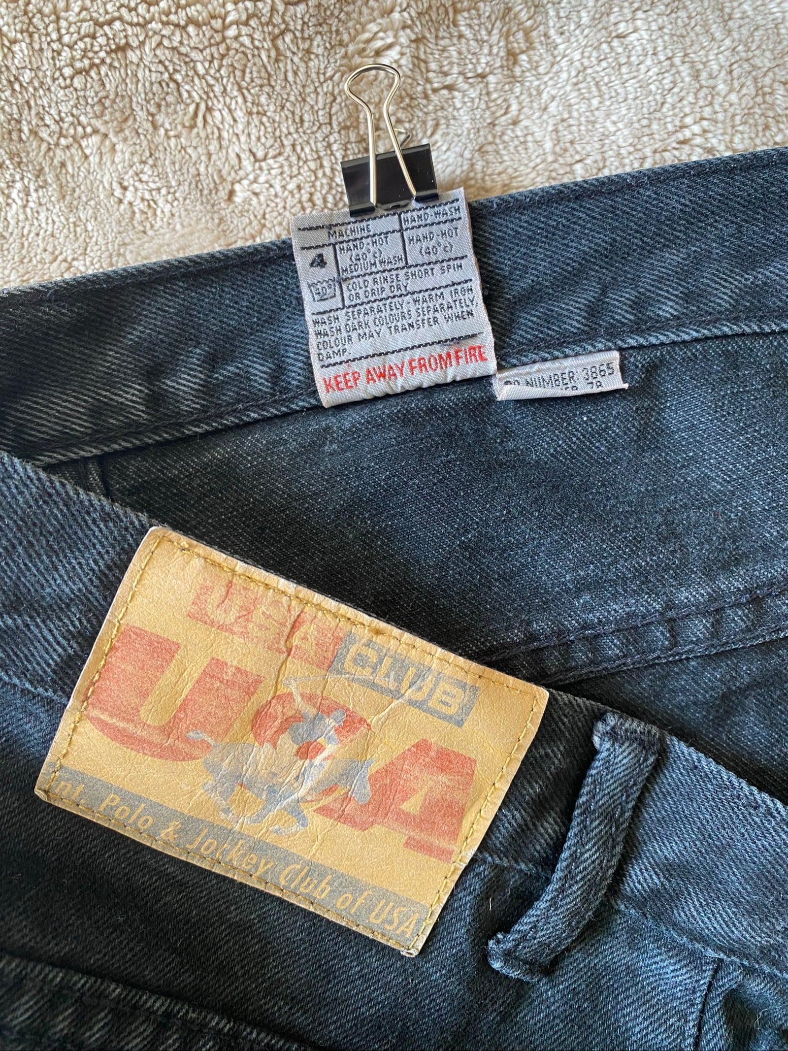 U.S. Polo Assn. Black Jeans - Size W36 L32 image 7