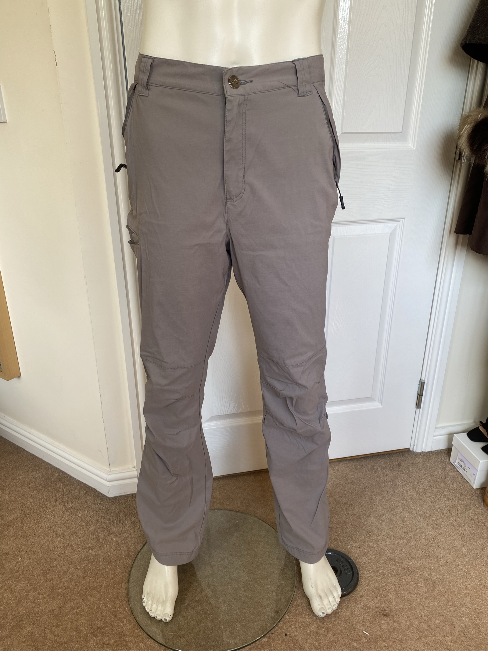 Crivit Grey Outdoor Trousers - Size W34-36