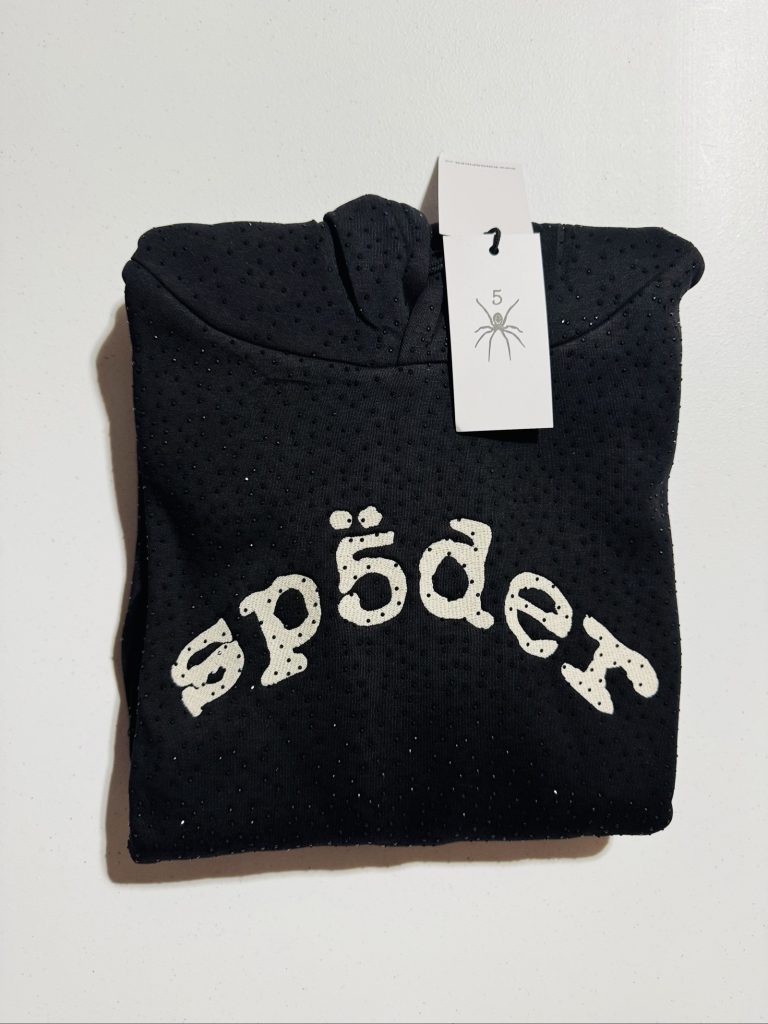 Spyder Black Perforated Hoodie Size M with Logo Print