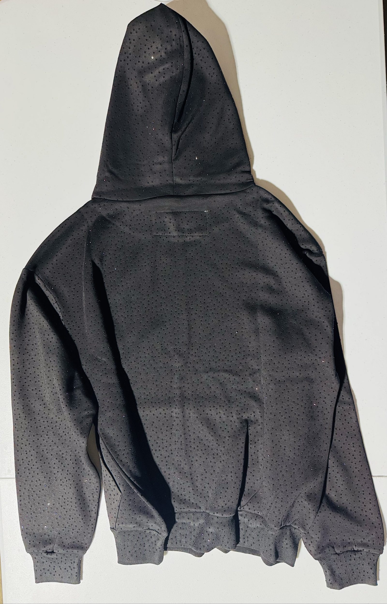 Spyder Black Perforated Hoodie Size M with Logo Print image 4