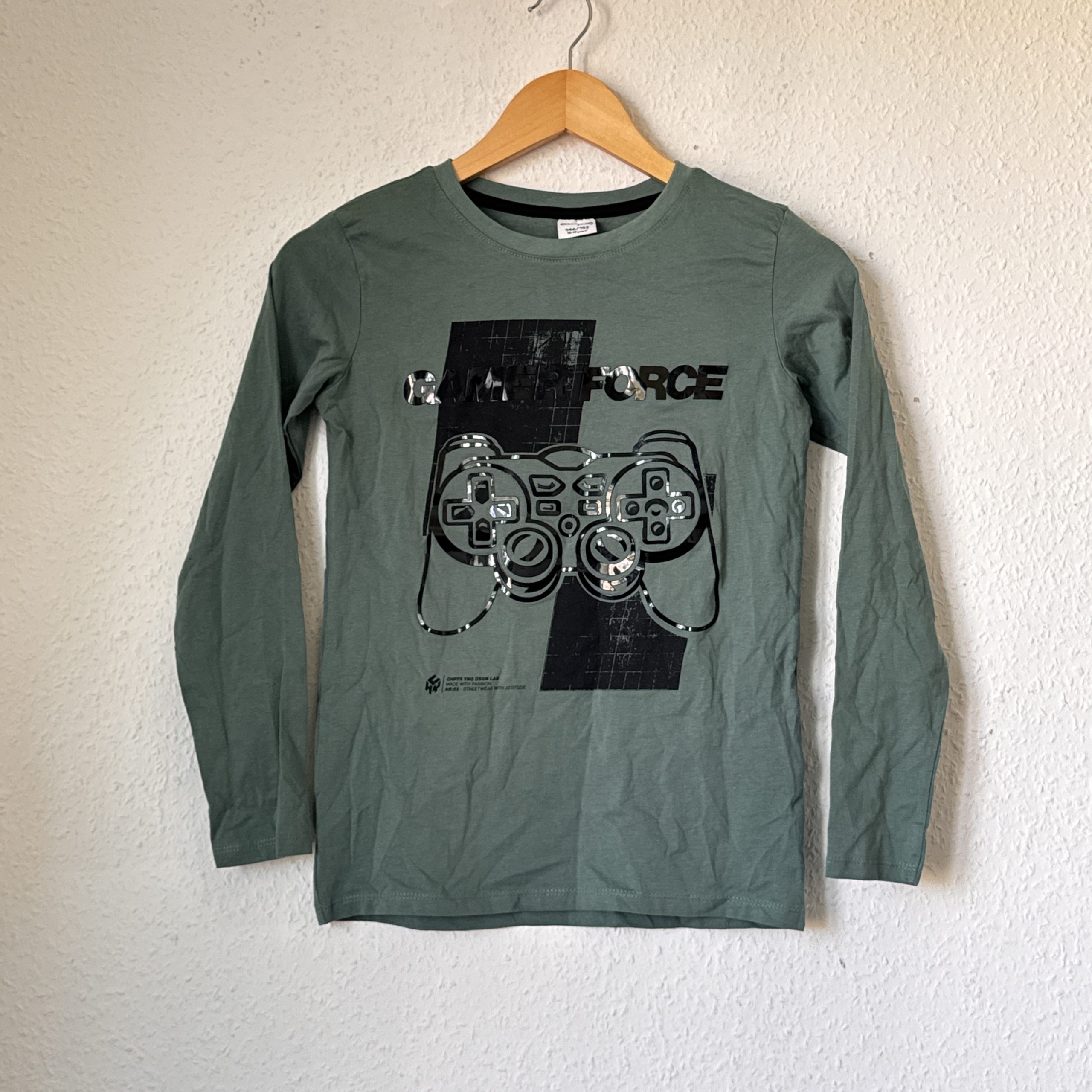 C&A Green Game Force Long Sleeve T-Shirt Kids 128 2337 image 3