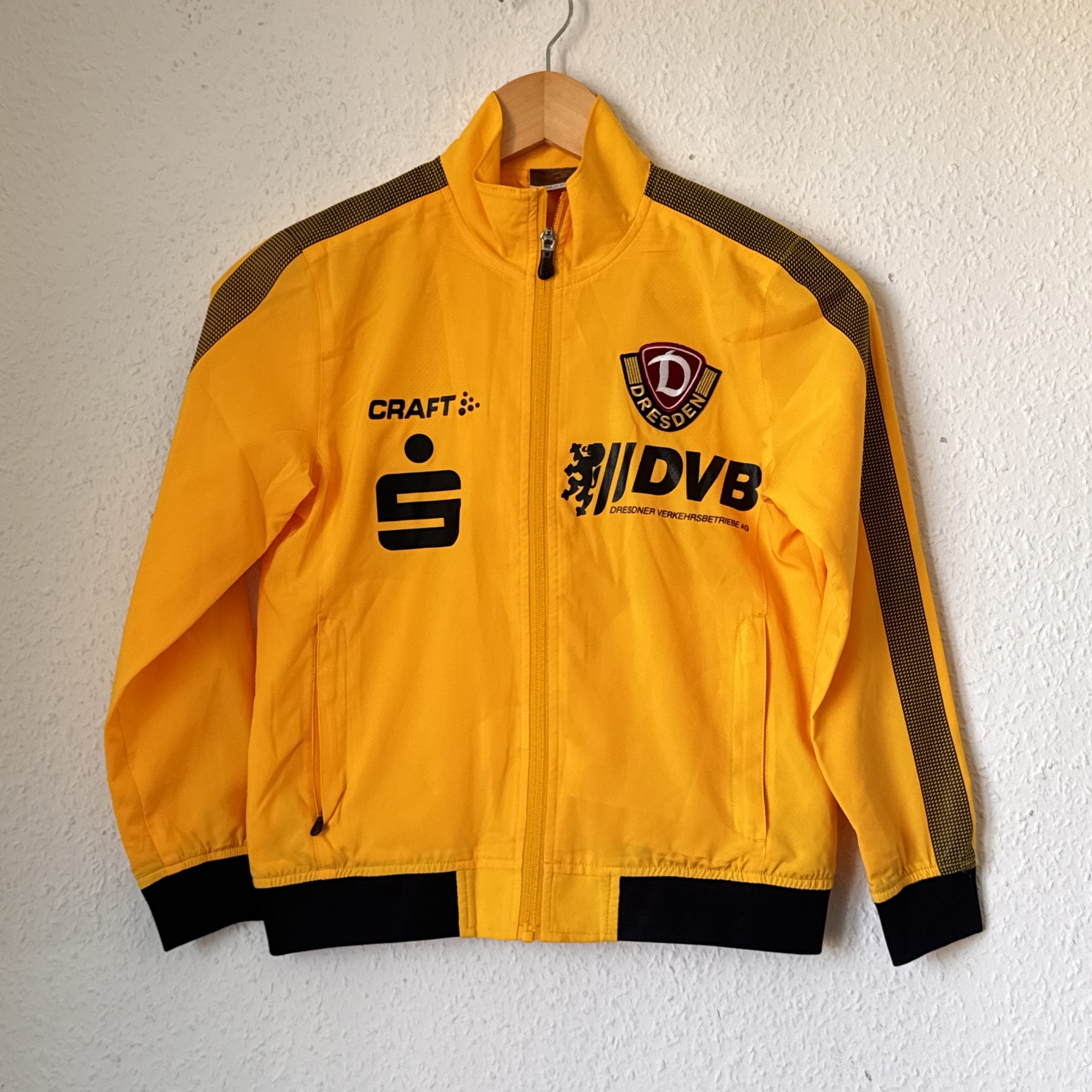 Craft Yellow Dresden DVB Track Jacket Medium Yellow with Black Details 2338