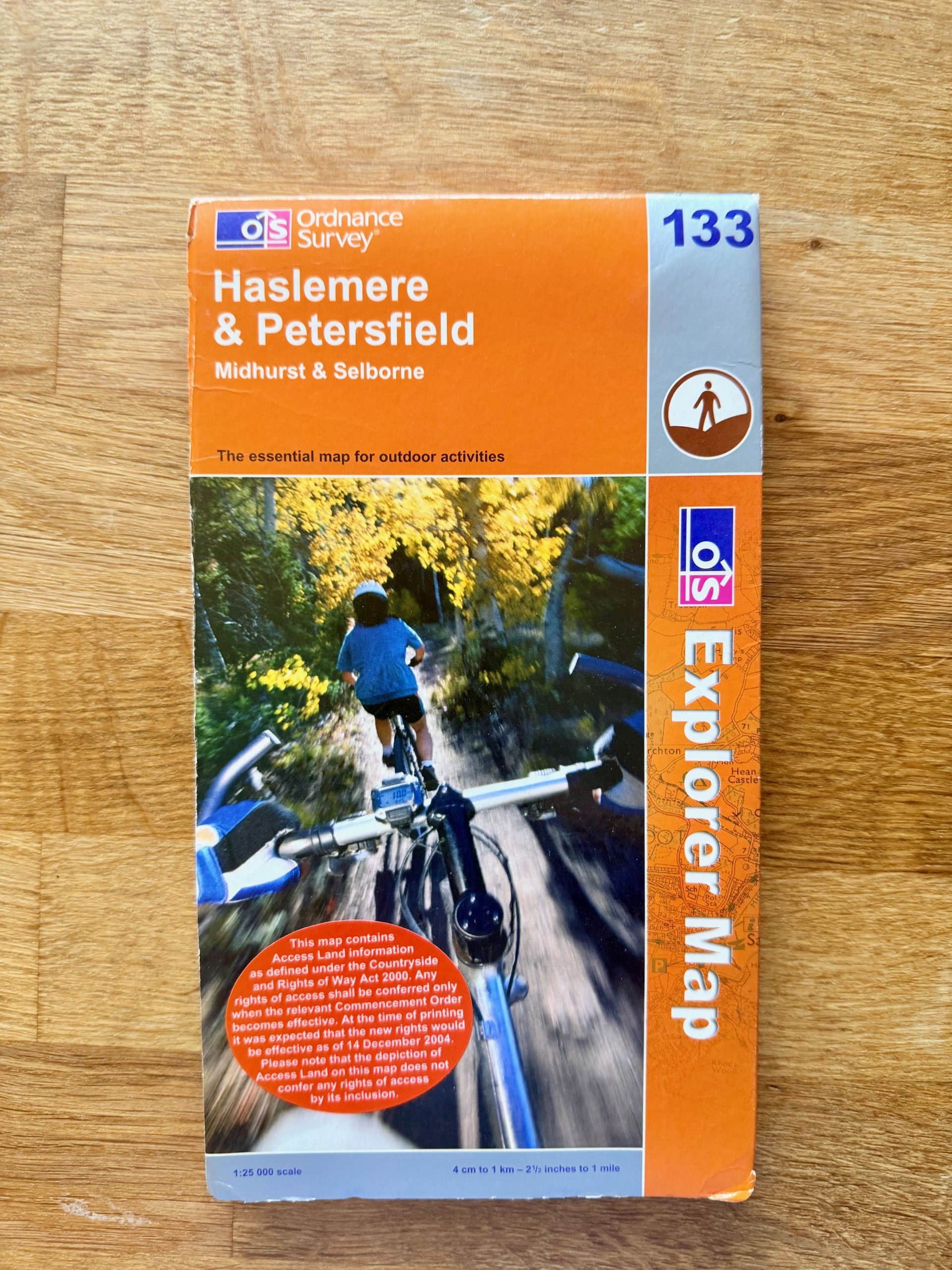 Ordnance Survey Orange Explorer Map 133 Haslemere & Petersfield