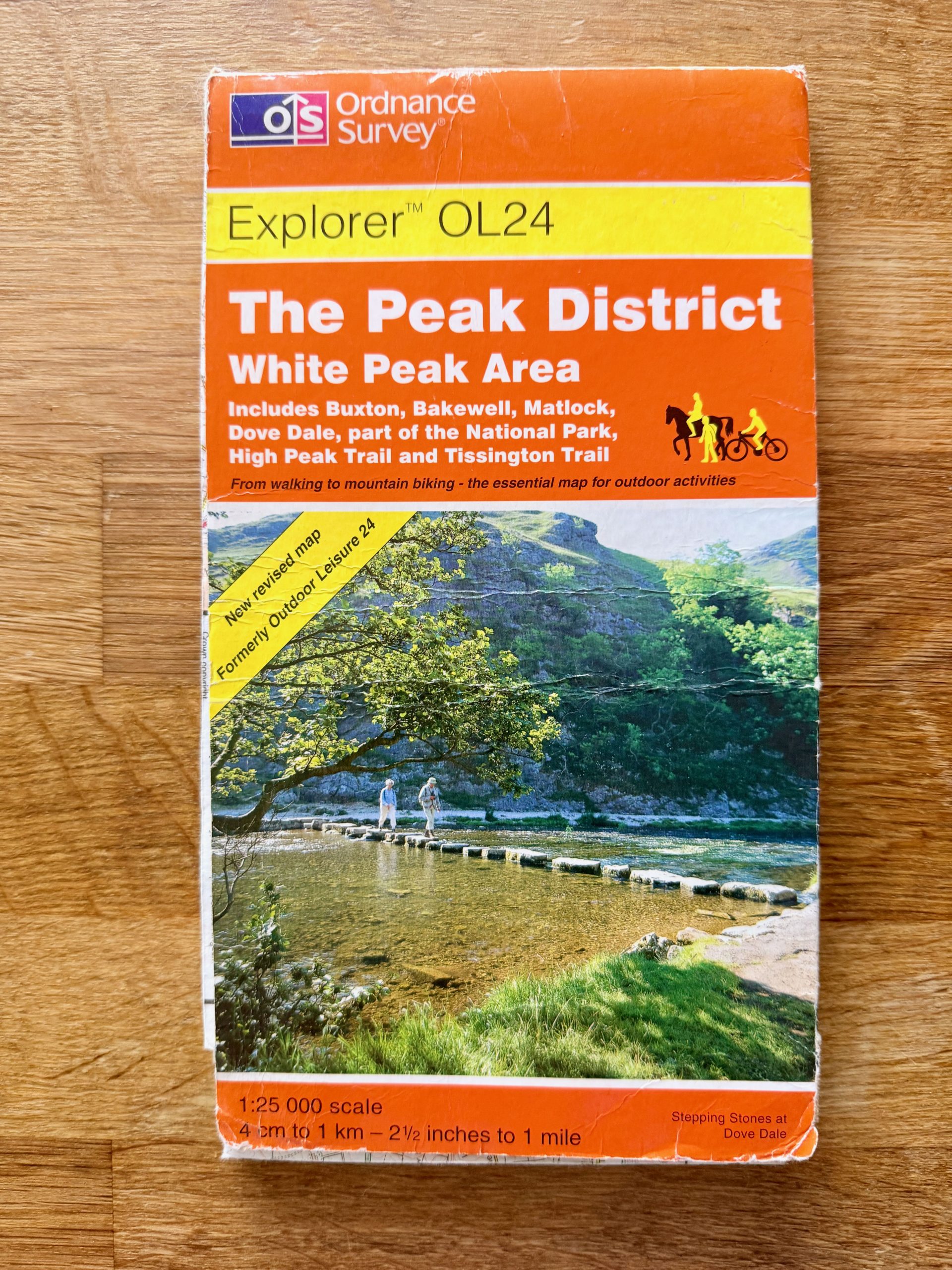 Ordnance Survey Peak District OL24 Map