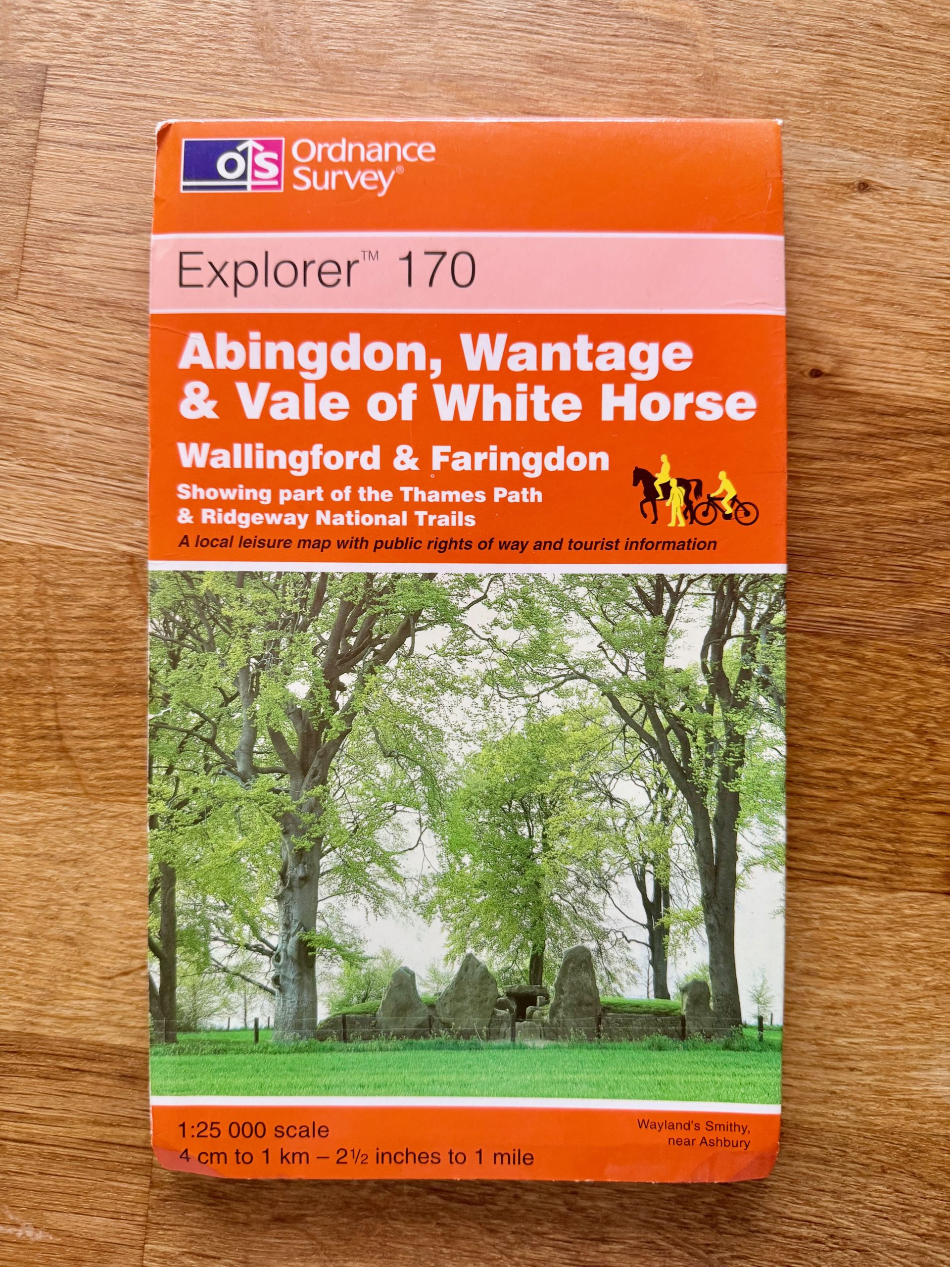 Ordnance Survey Explorer 170 Map Abingdon Wantage Vale of White Horse