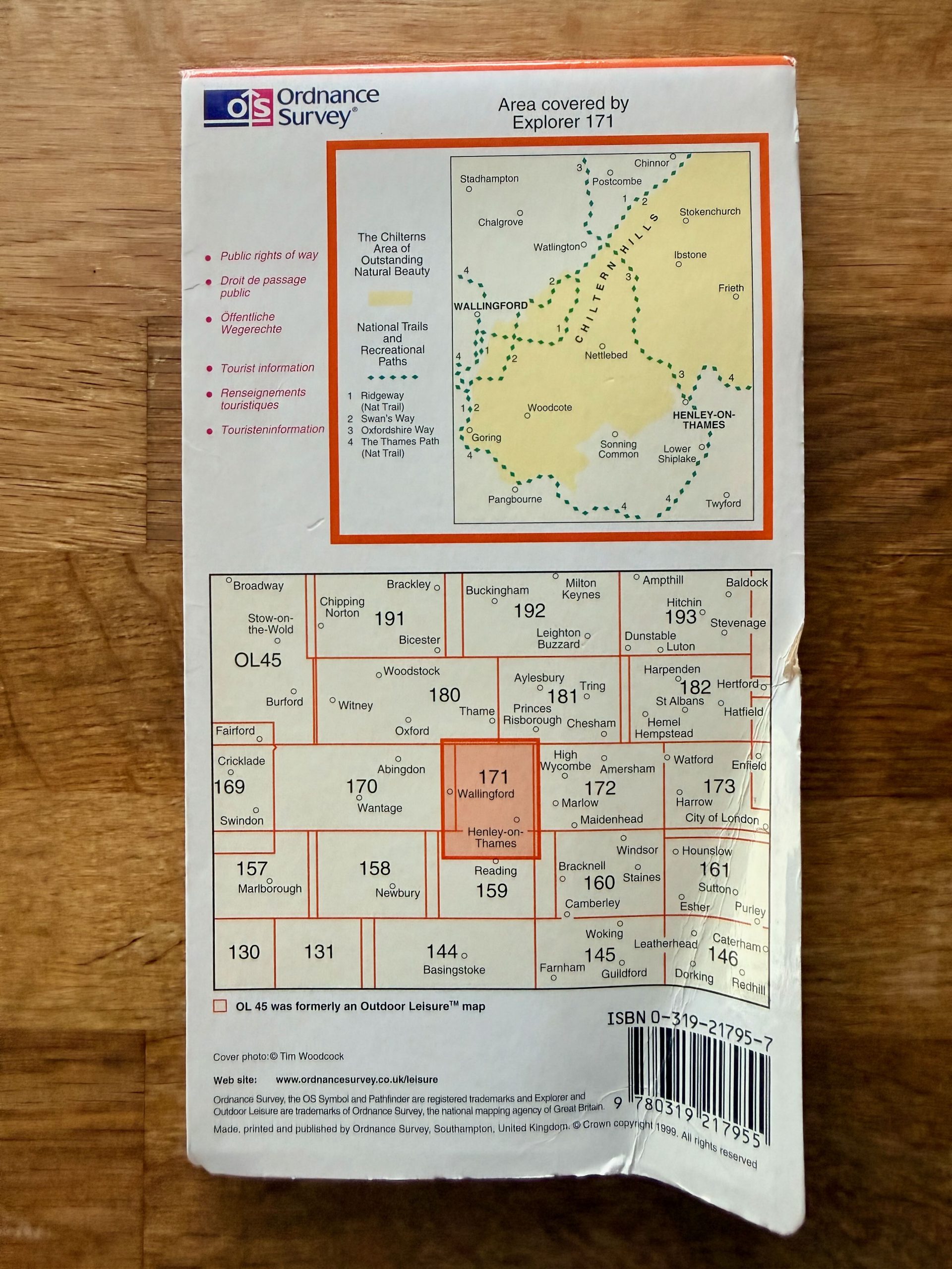 Ordnance Survey Explorer 171 Chiltern Hills West Leisure Map image 2