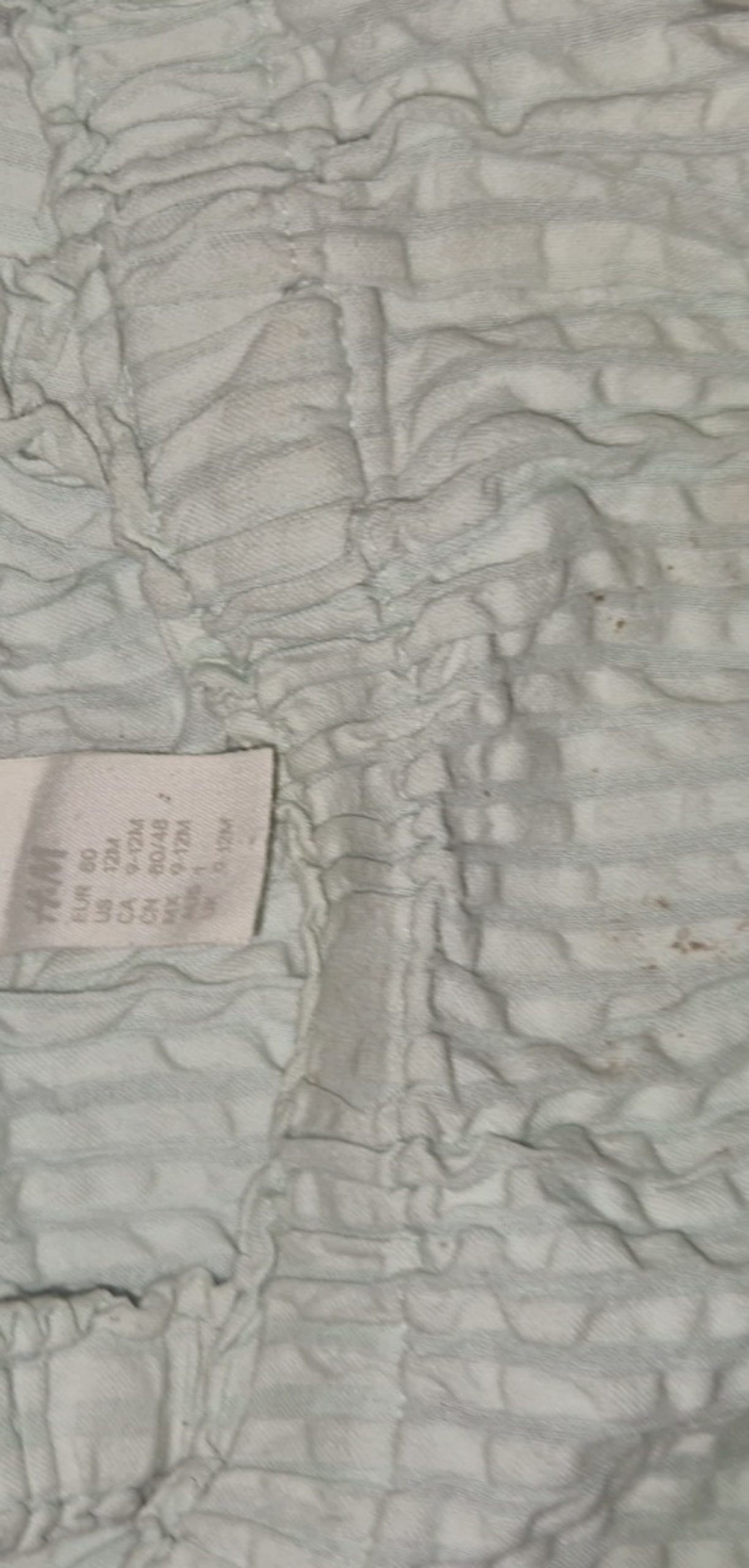 H&M Light Blue & White Striped Top Size 12