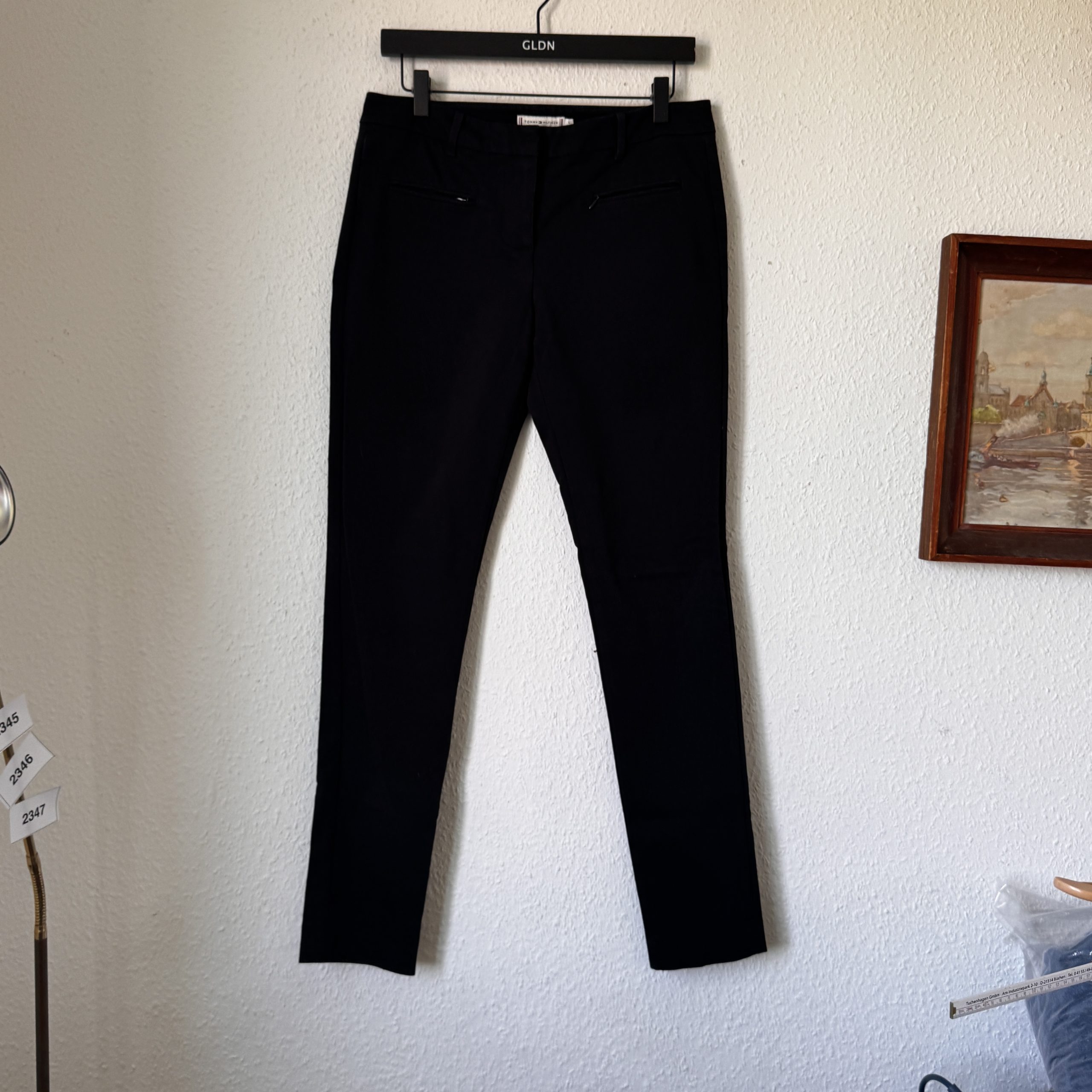 Maison Scotch Black Slim Trousers UK 12 with Zipper Pockets 2345 image 2