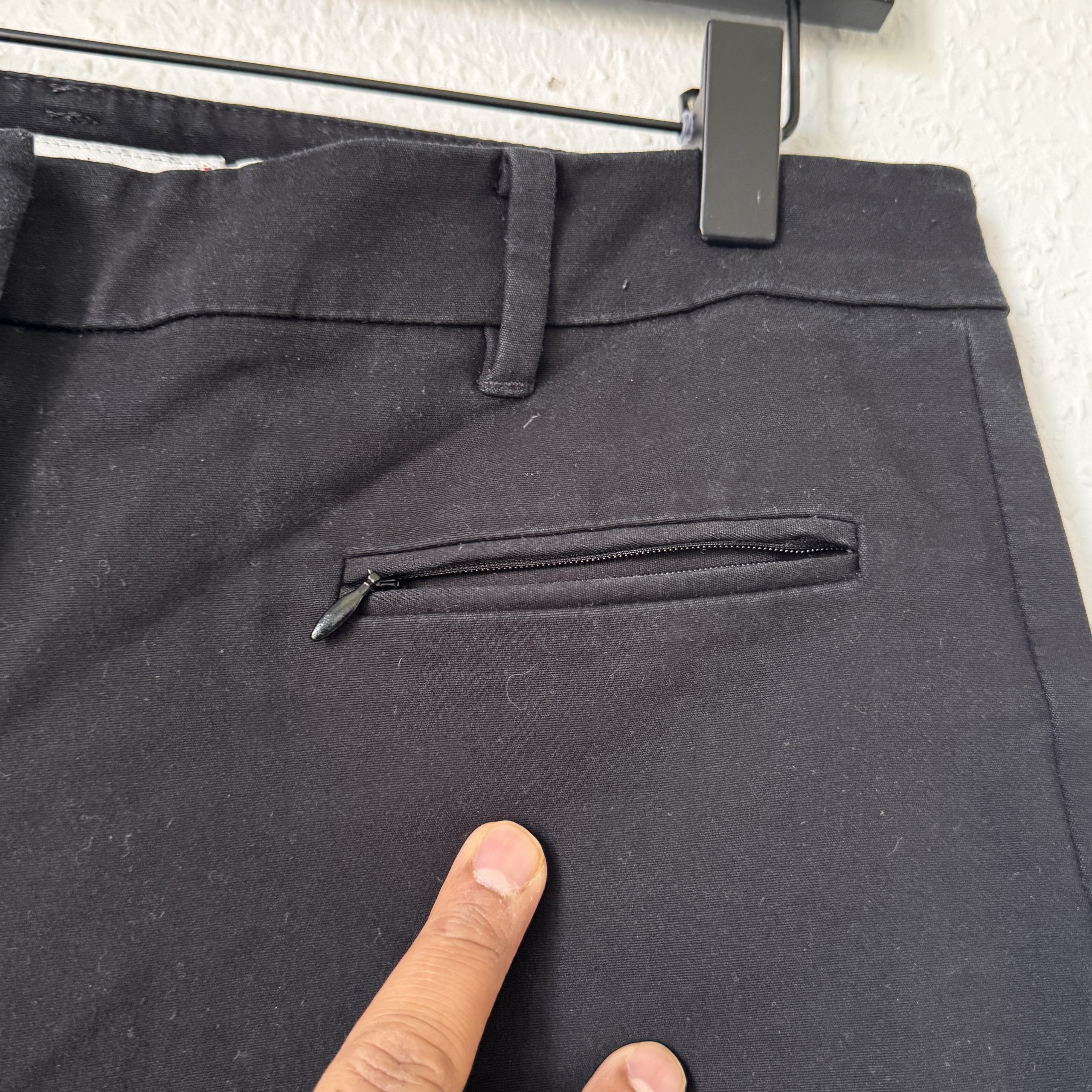 Maison Scotch Black Slim Trousers UK 12 with Zipper Pockets 2345 image 4