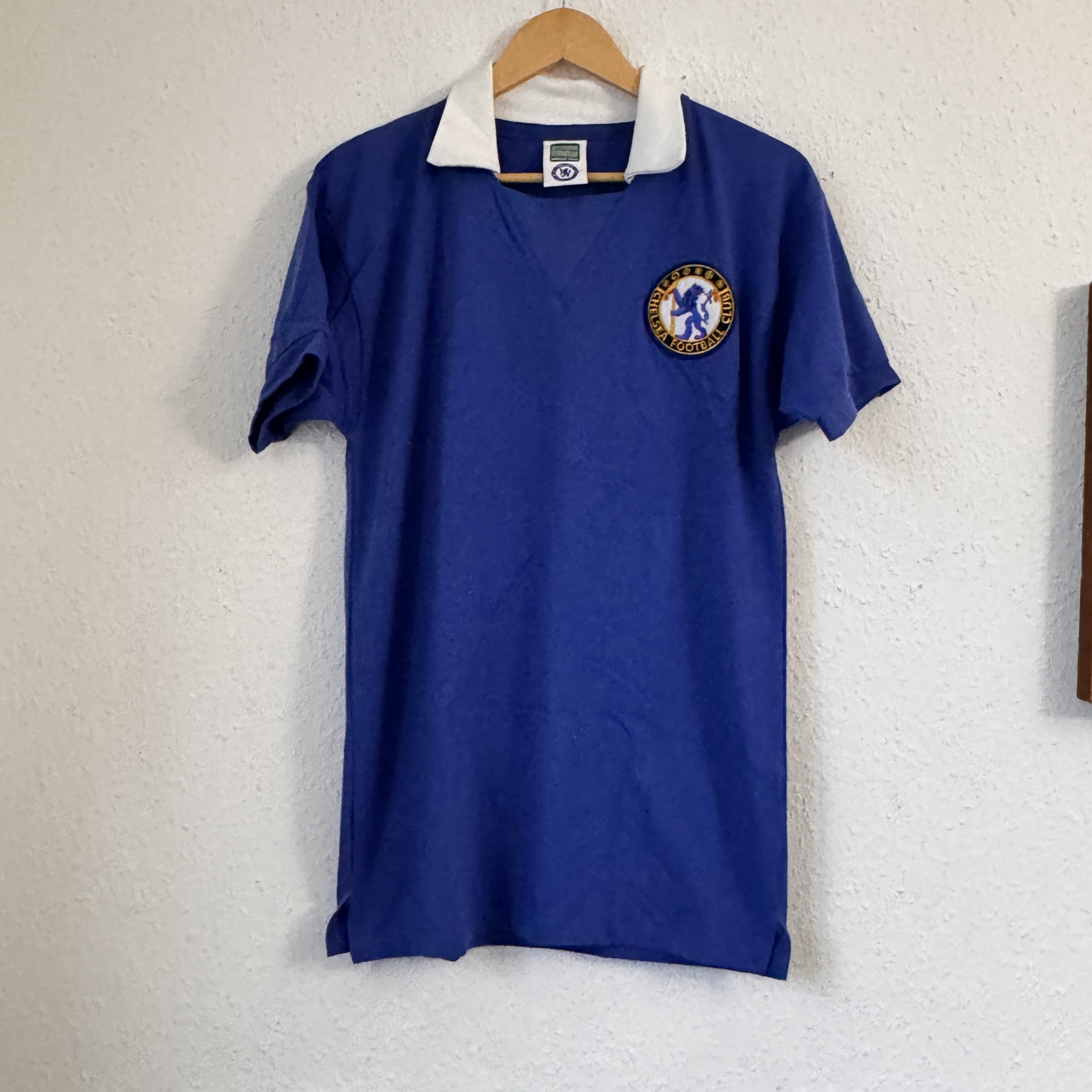 Chelsea Blue Football Club Polo Shirt Small Cotton Vintage 2383