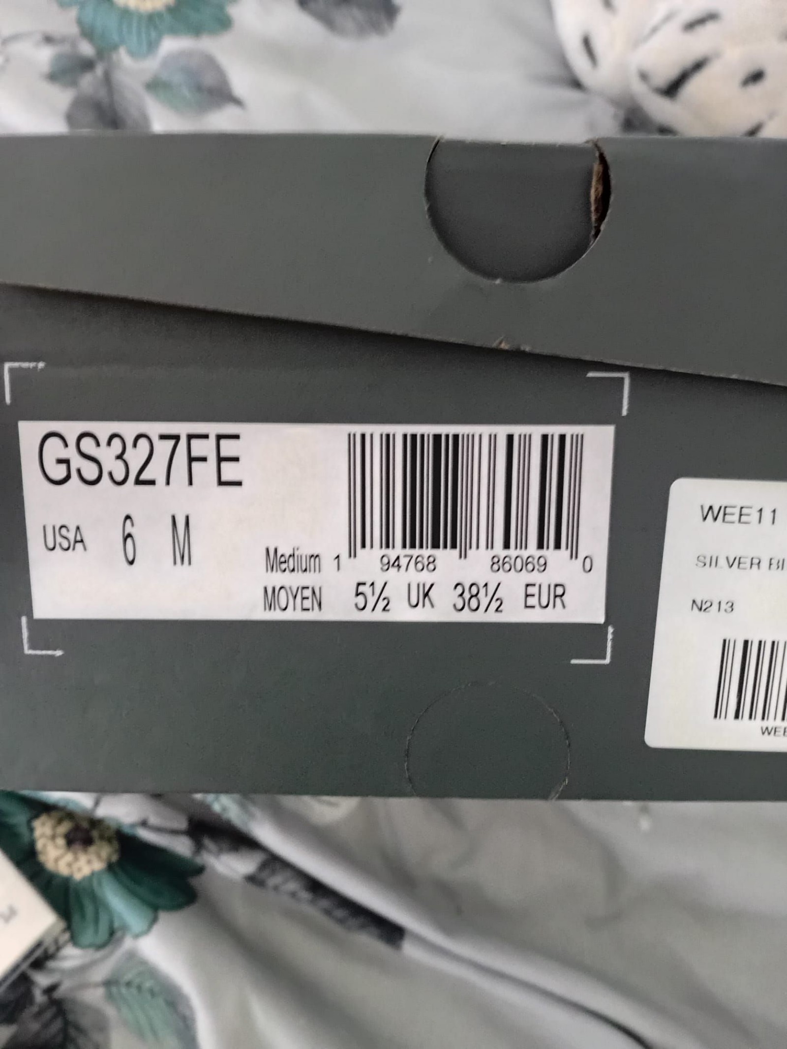 New Balance Silver Grey Sneakers UK 5.5 Medium