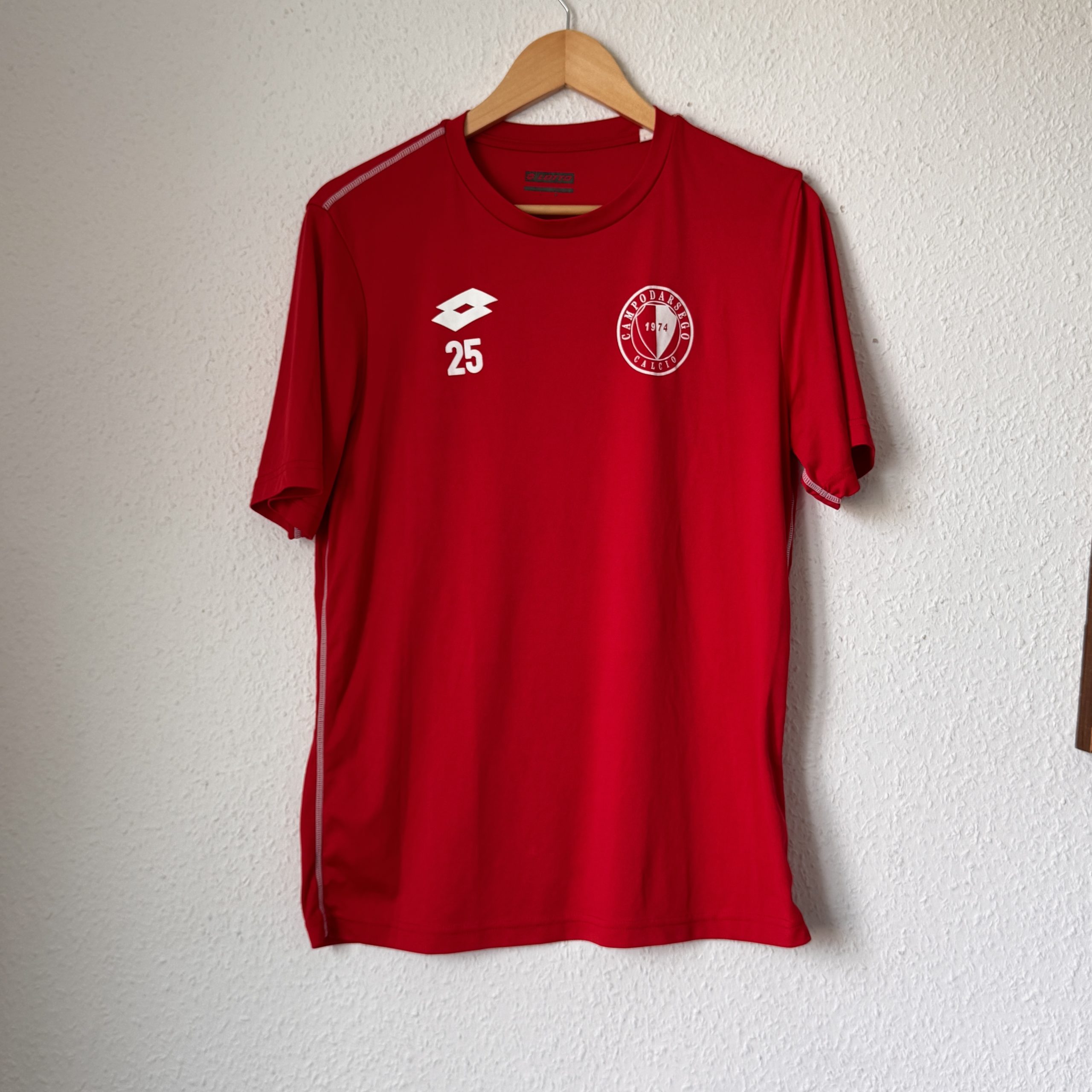 Lotto Red Campodarsego Calcio Football Shirt Size L 2394