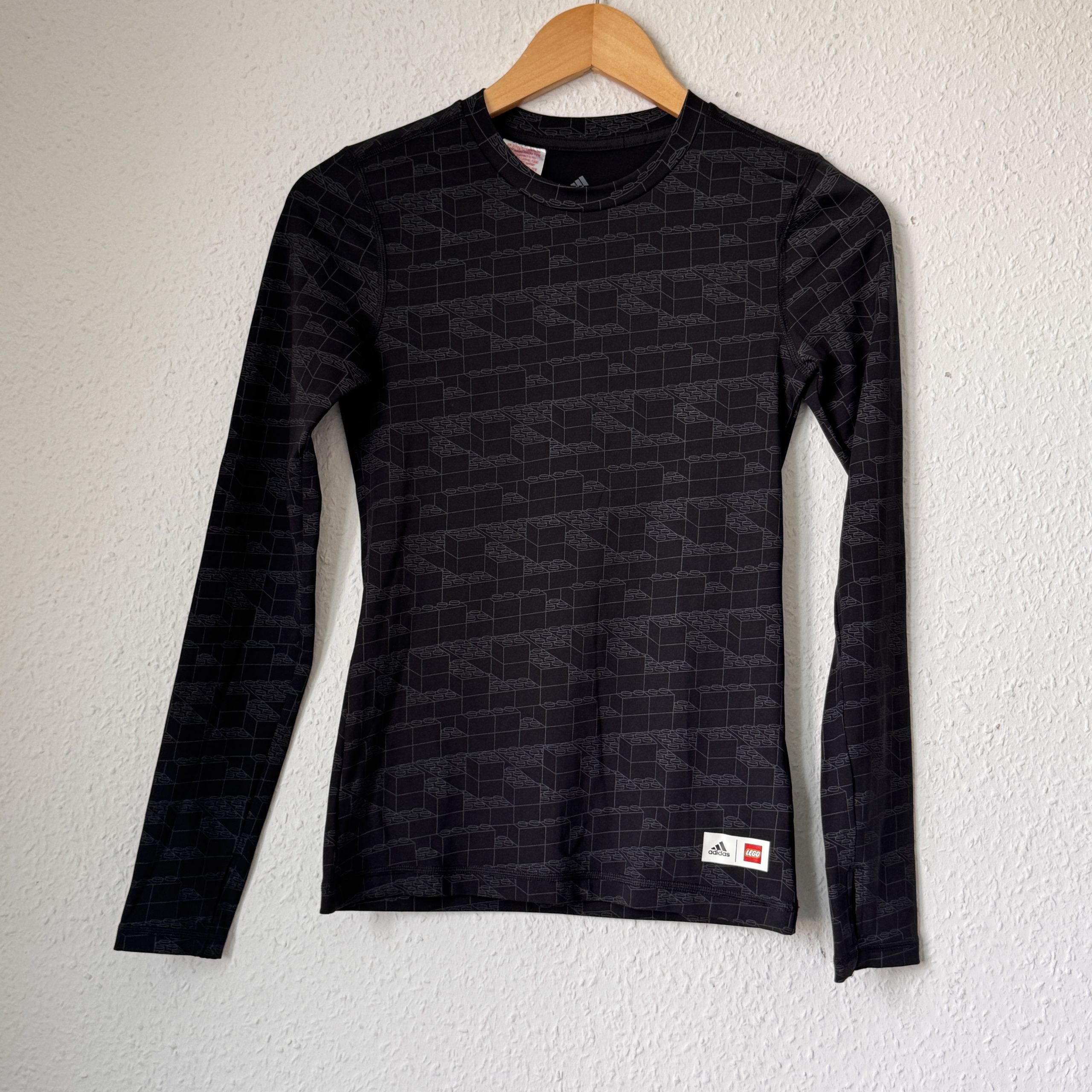 Adidas Black LEGO Print Long Sleeve Top M Kids 2400