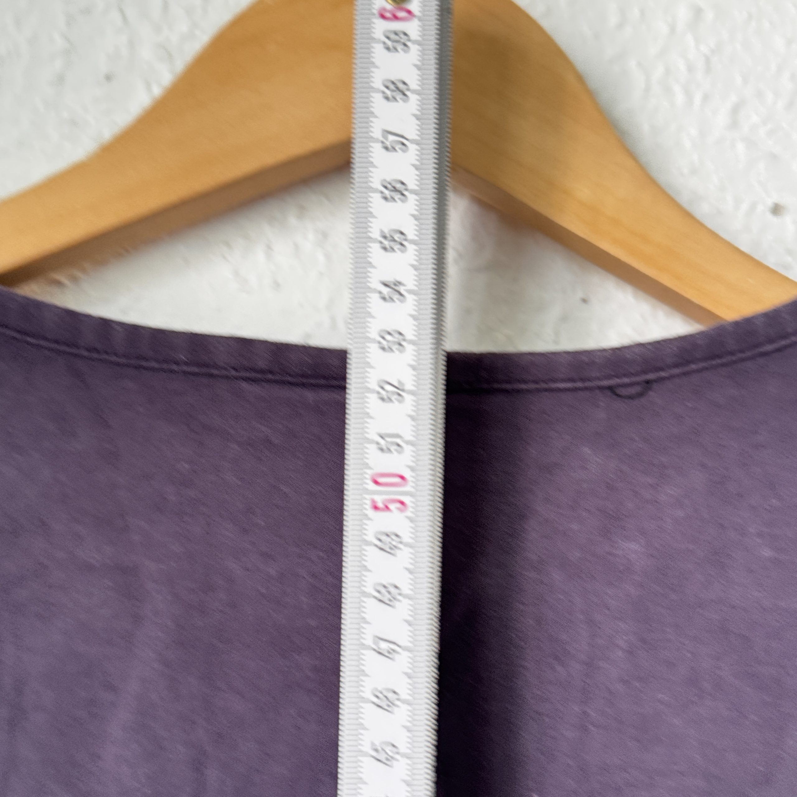 Adidas Purple Long Sleeve V-Neck Top Large 2407 image 9