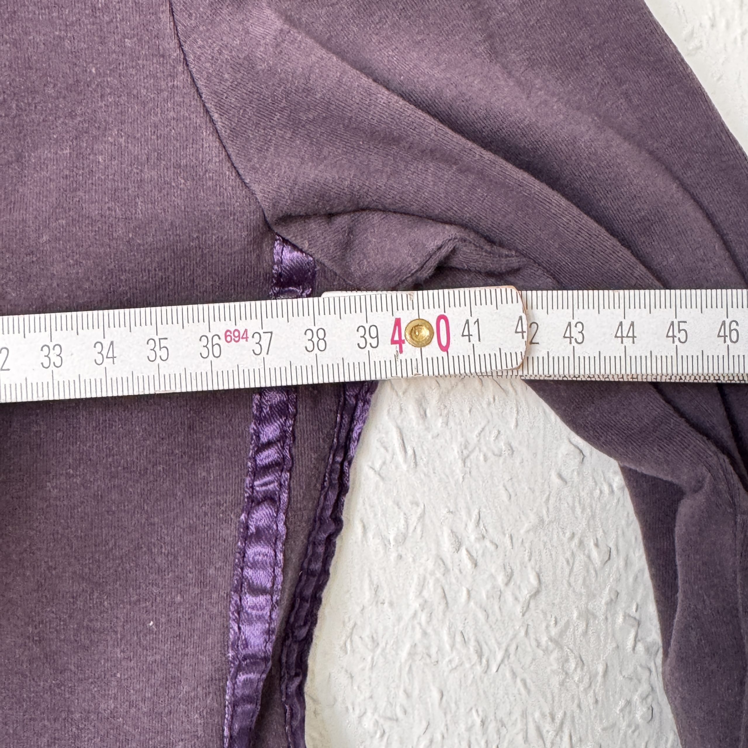 Adidas Purple Long Sleeve V-Neck Top Large 2407 image 10