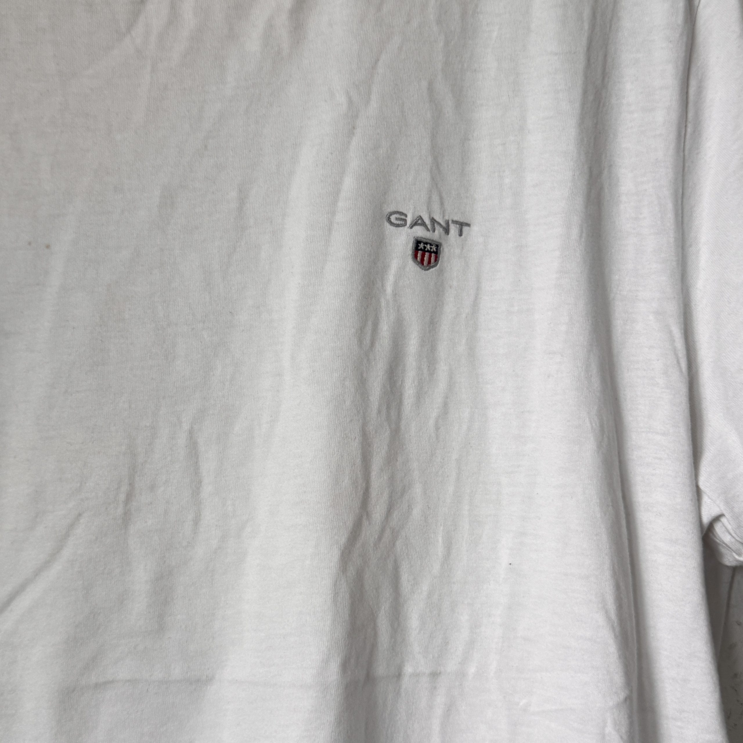 GANT White Cotton Crew Neck T-Shirt Large Regular Fit 2422 image 2