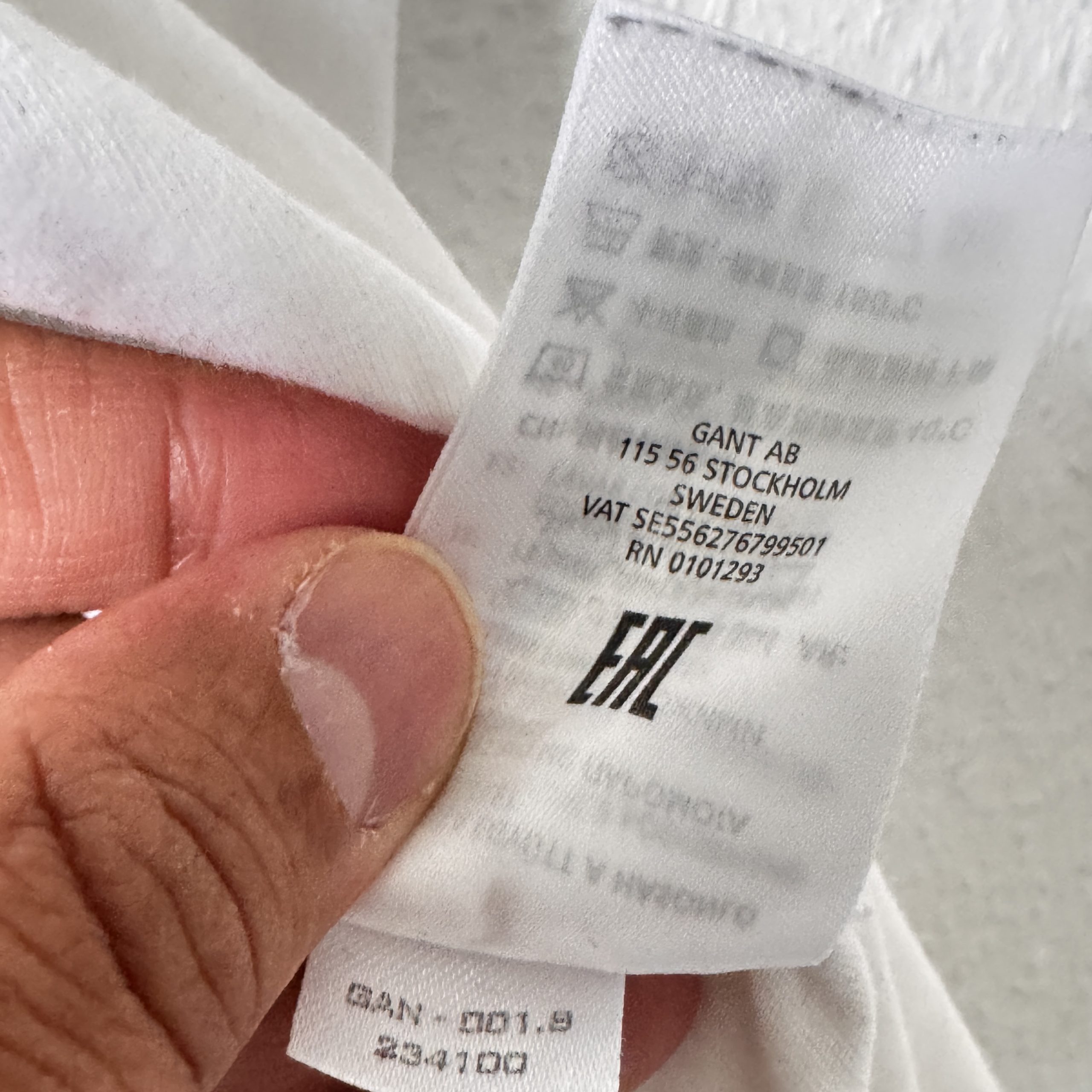 GANT White Cotton Crew Neck T-Shirt Large Regular Fit 2422 image 8