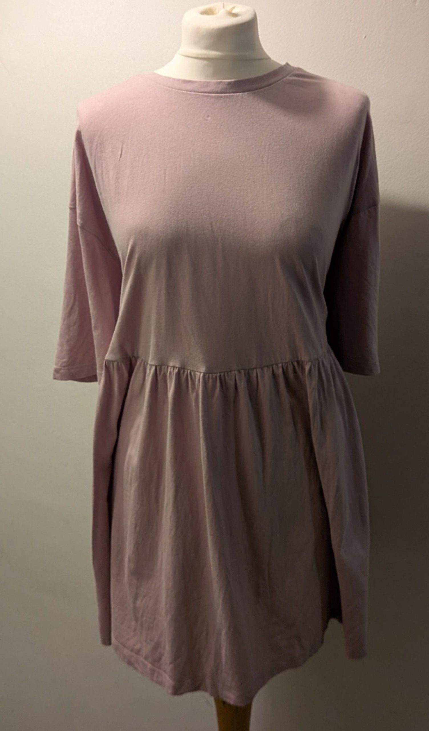 Yours Pink Peplum Top UK 18 Soft Cotton Blend