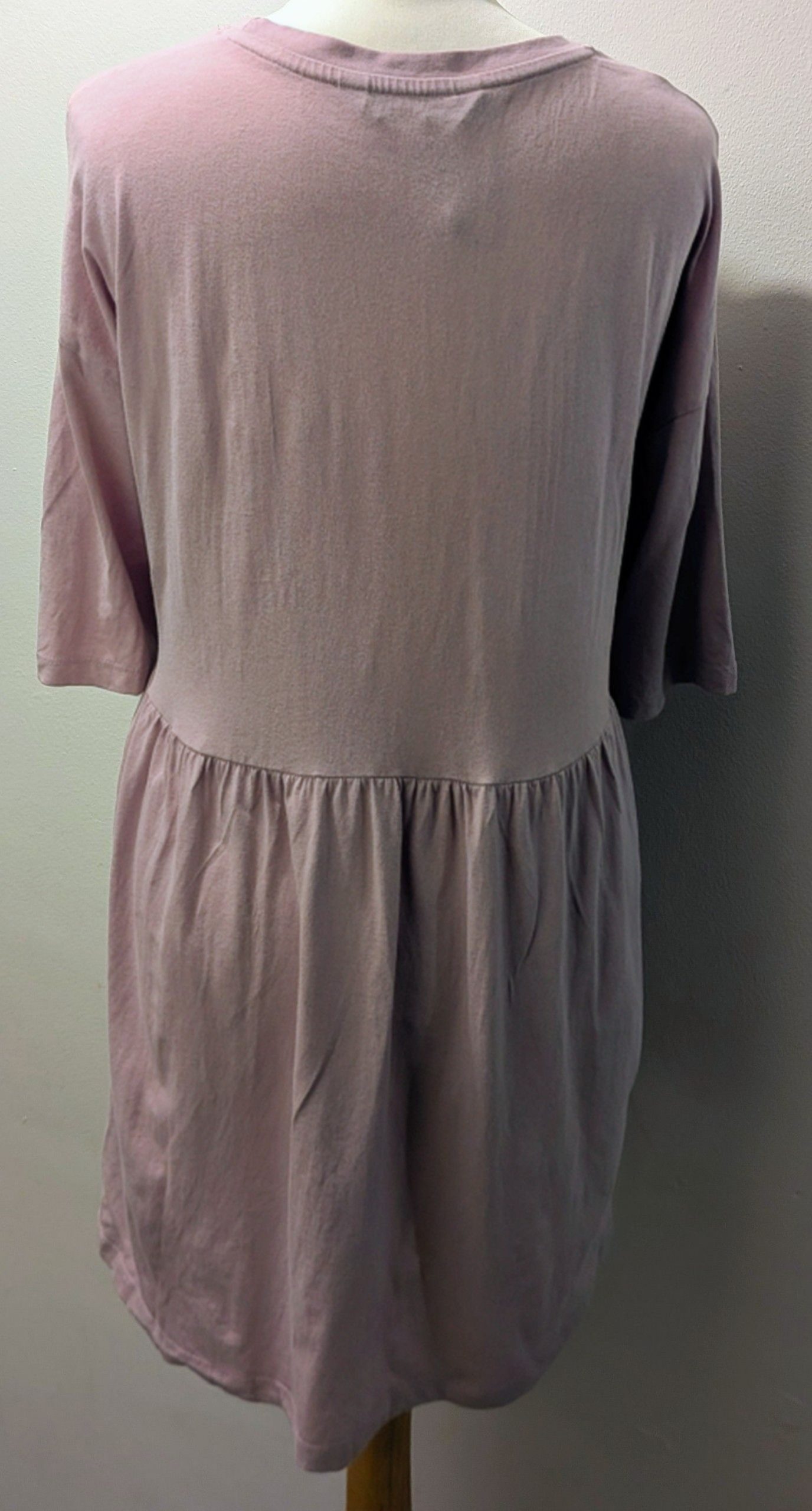 Yours Pink Peplum Top UK 18 Soft Cotton Blend image 2