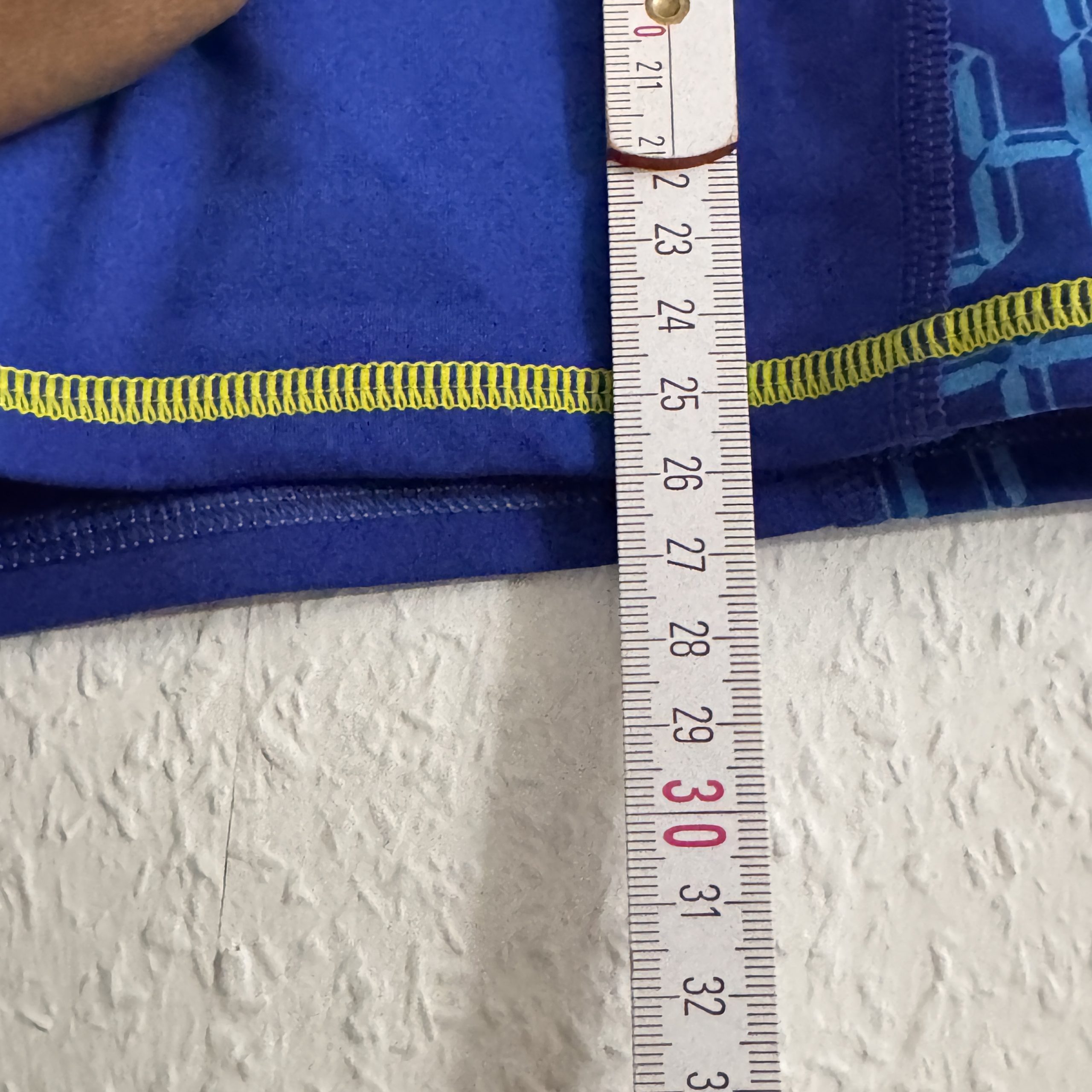 Speedo Blue Swim Shorts Size 30cm with Yellow Stitching 2473 image 4