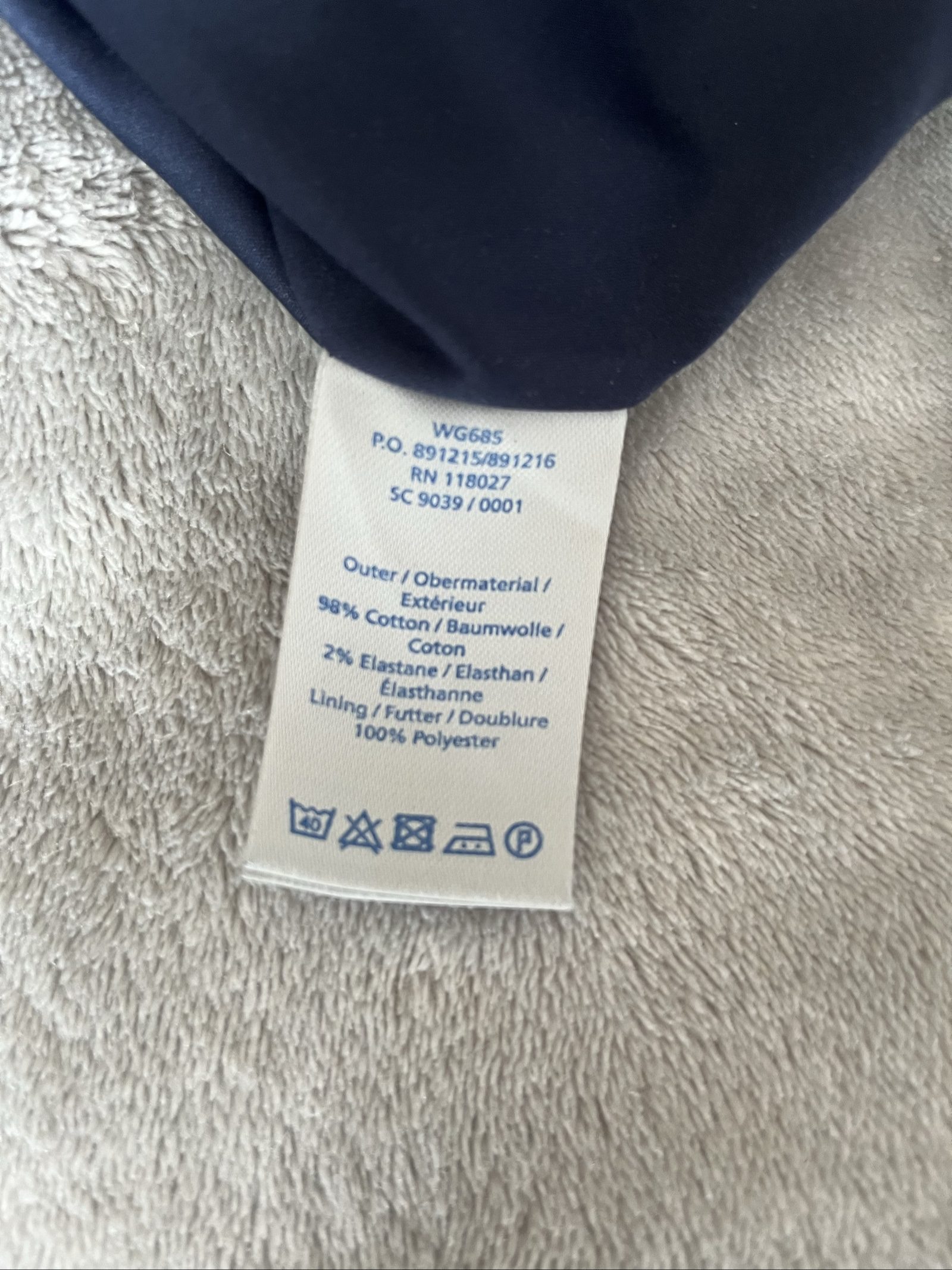 Boden Navy Cotton Stretch Mini Skirt UK 12 image 4