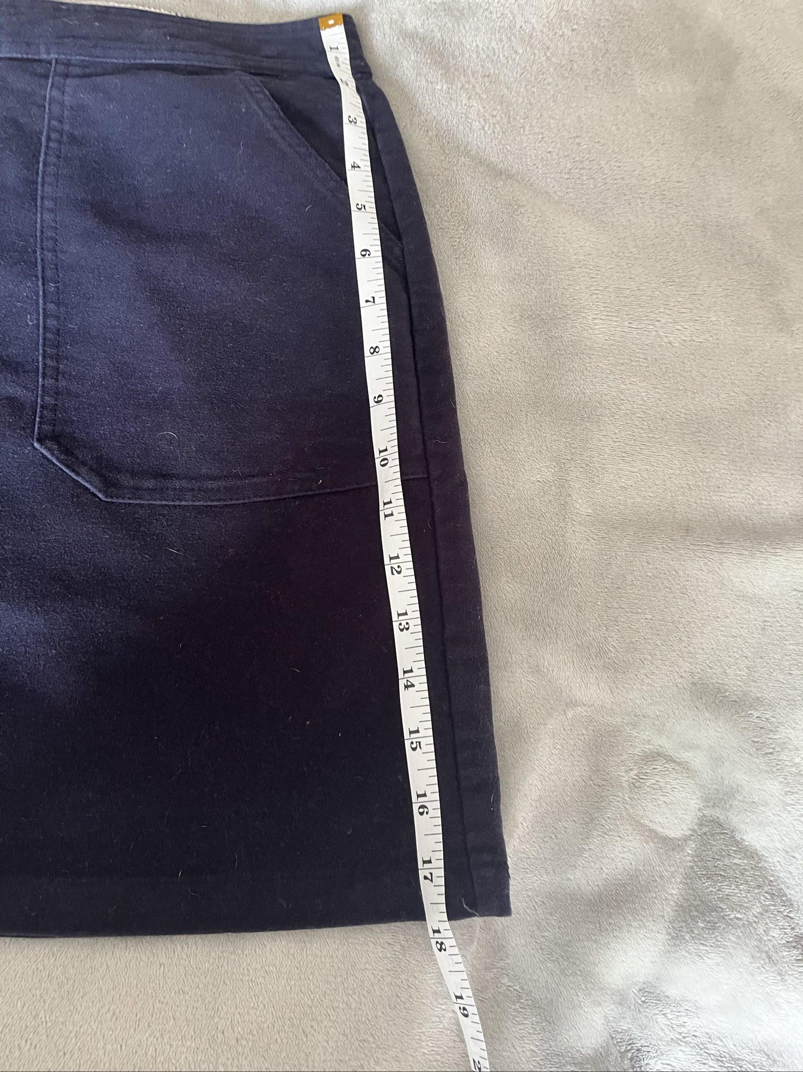 Boden Navy Cotton Stretch Mini Skirt UK 12 image 6