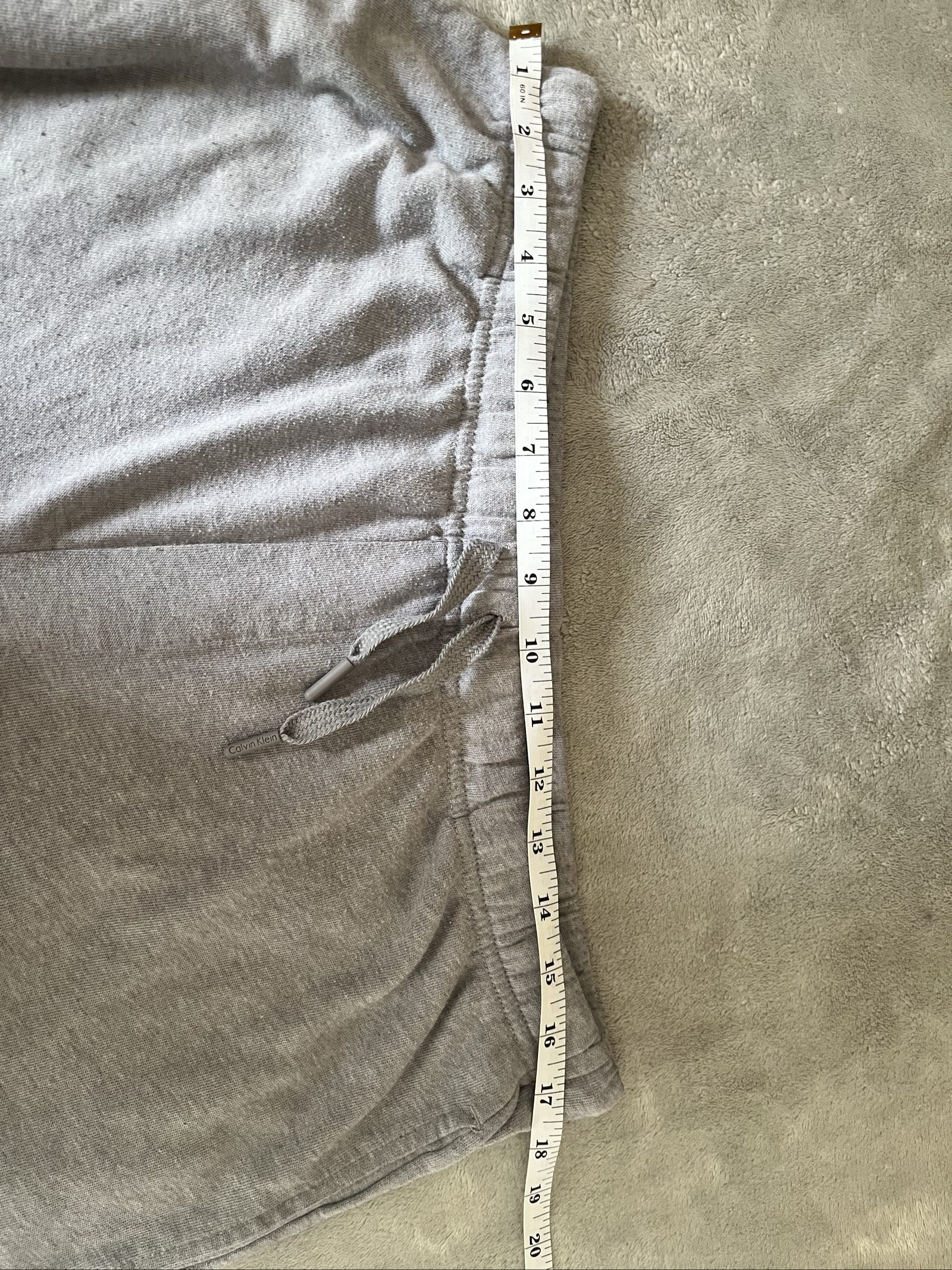 Calvin Klein Grey Sweatpants XL Logo Print Drawstring Waist image 4